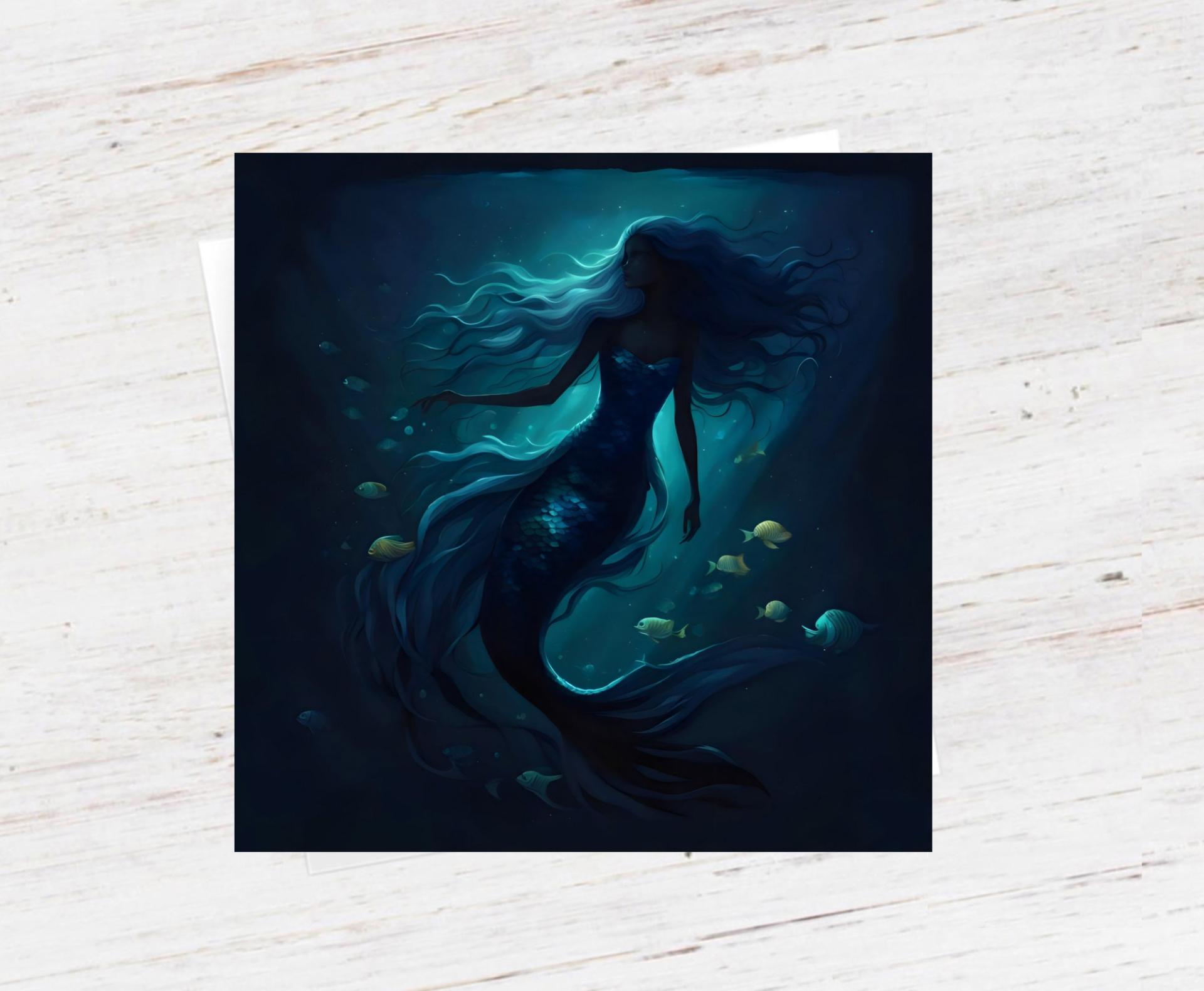 Mermaid Greeting Cards, Birthday, Invitations, Thank You Cards