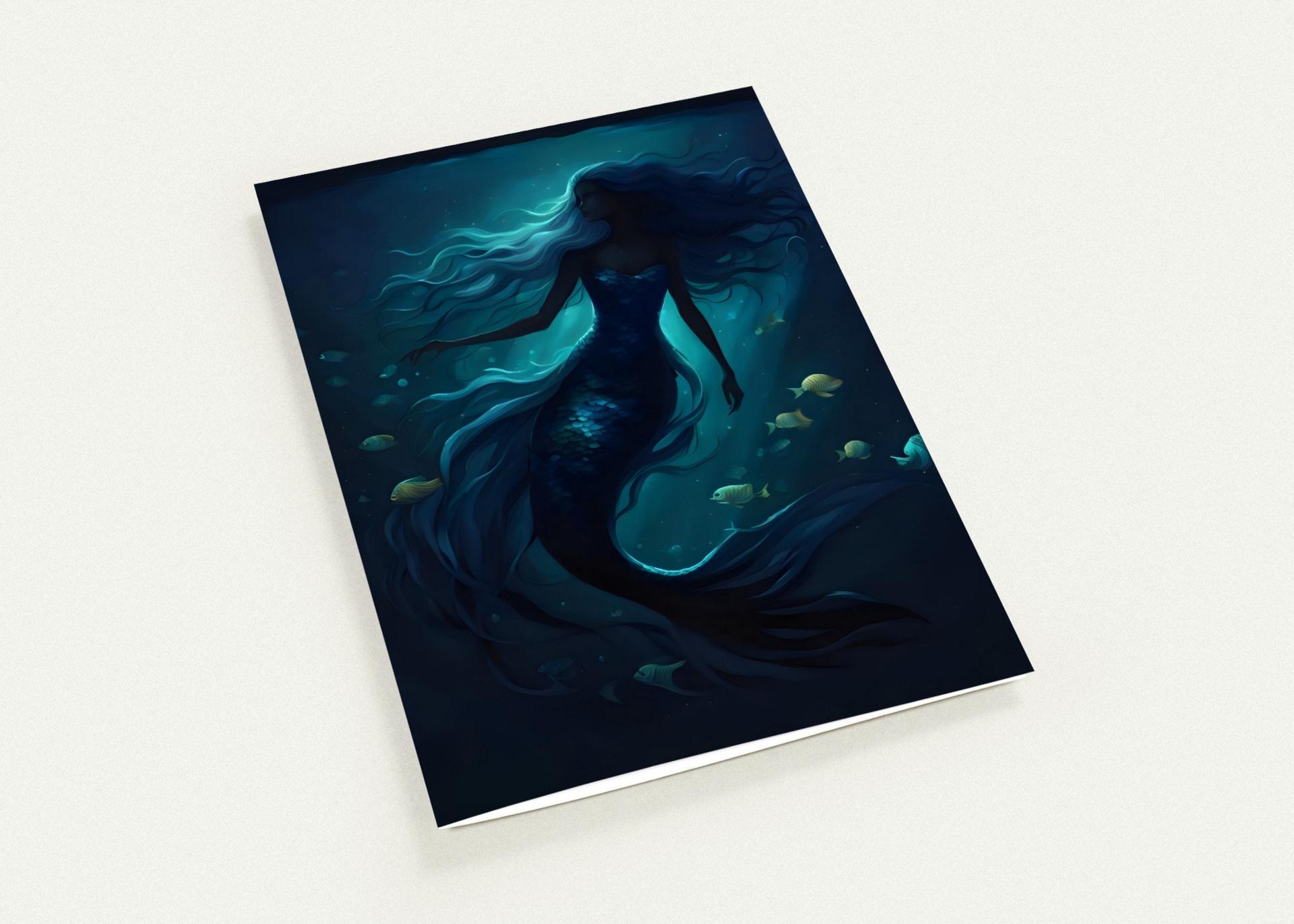 Mermaid Greeting Cards, Birthday, Invitations, Thank You Cards