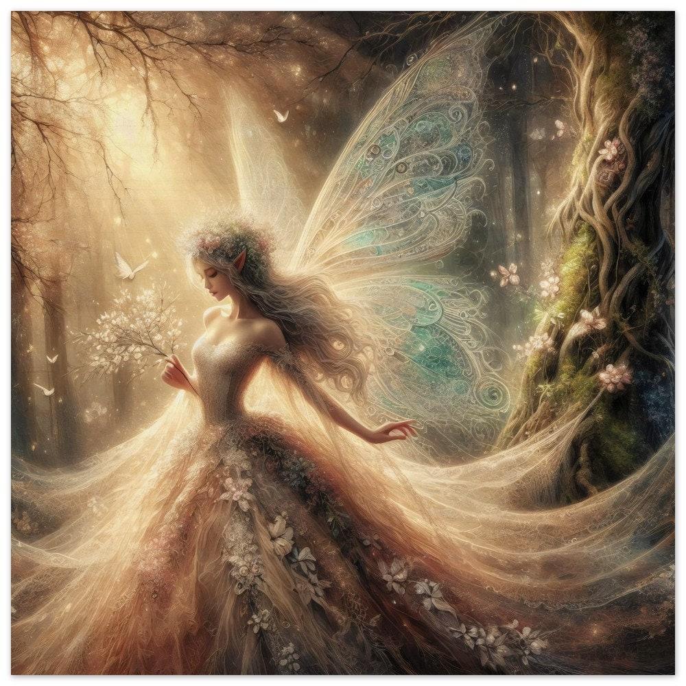 Wood Print, Fairy, Original Art, Print on Wood, Ready to Hang
