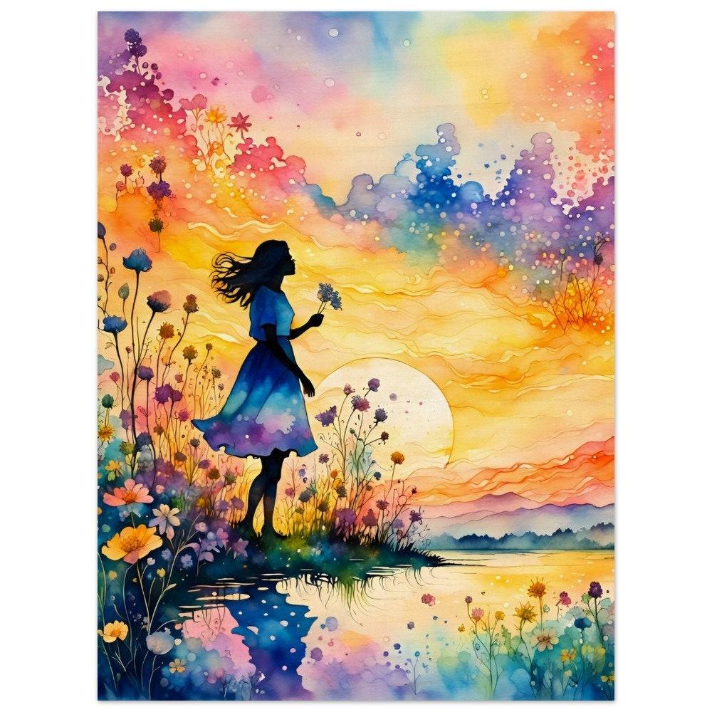 Wood Print, Original Art, Print on Wood, Ready to Hang