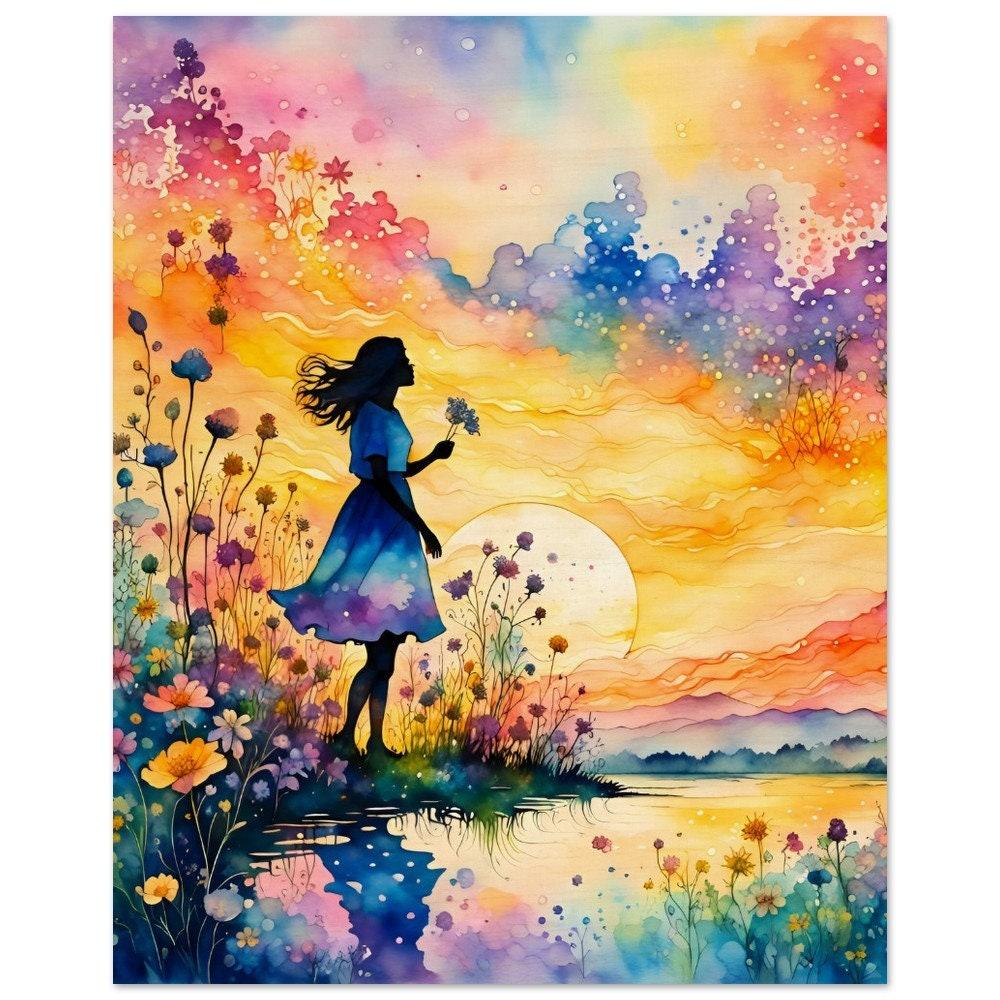 Wood Print, Original Art, Print on Wood, Ready to Hang