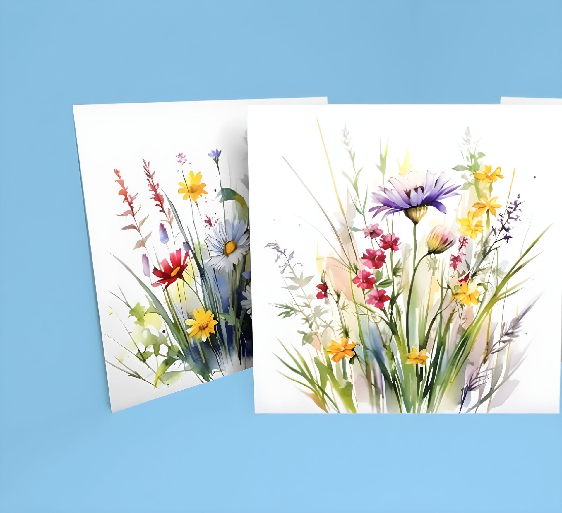 Set of Floral Gift Cards, 3 Designs, Bulk Pack of Cards