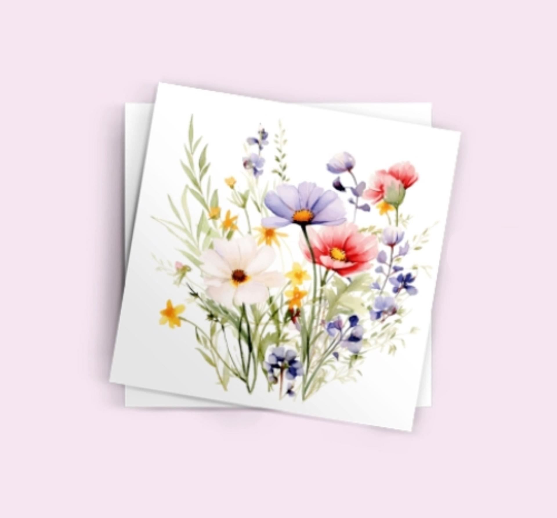 Set of Wildflower Gift Cards, 3 Designs, Bulk Pack of Cards