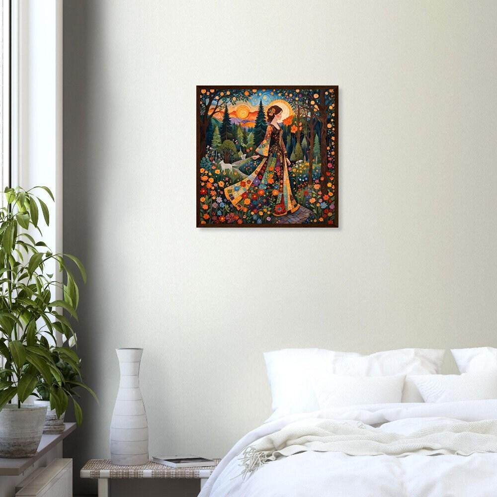 Floral Forest, Unframed or Framed, Print on Paper, Original Art
