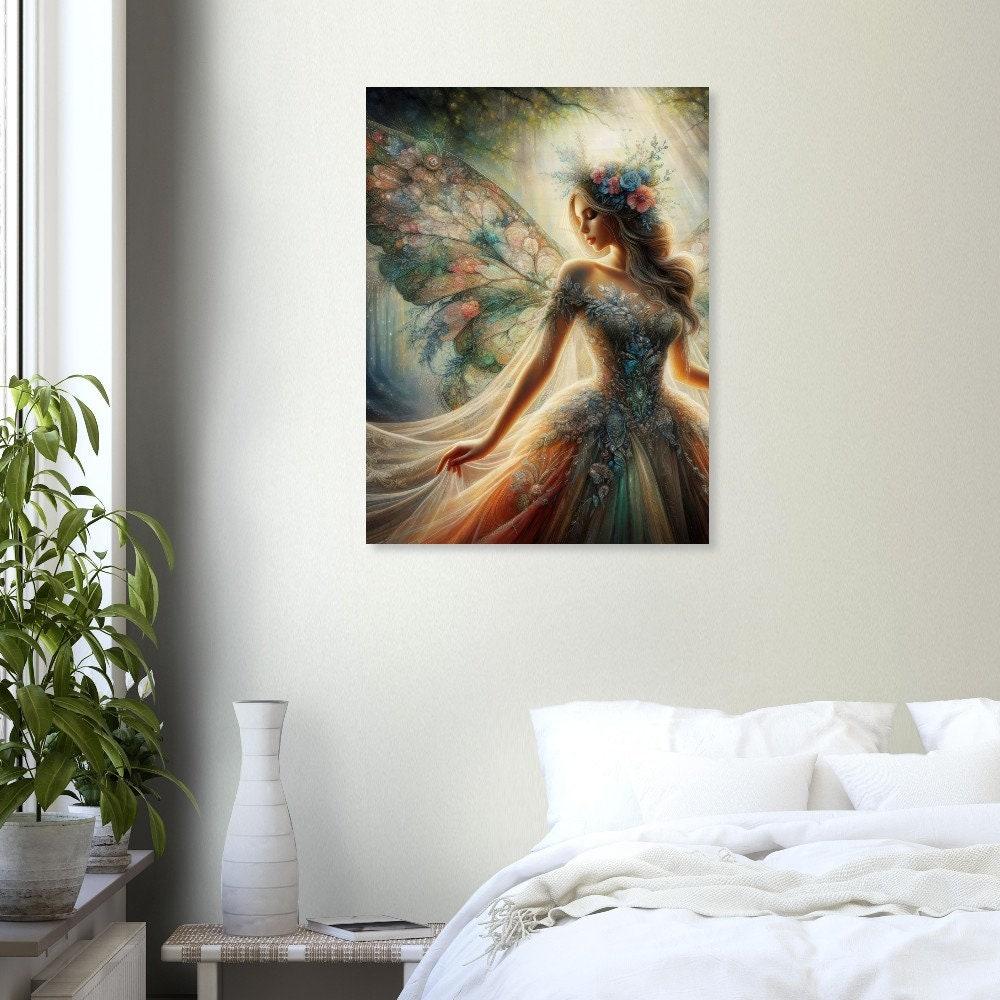 Wood Print, Fairy, Original Art, Print on Wood, Ready to Hang