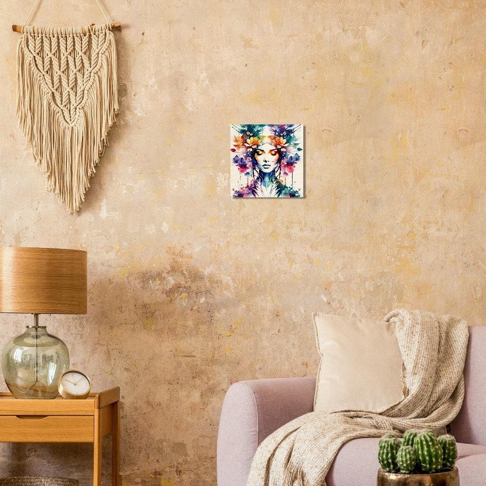 Wood Print, Floral, Original Art, Print on Wood, Ready to Hang