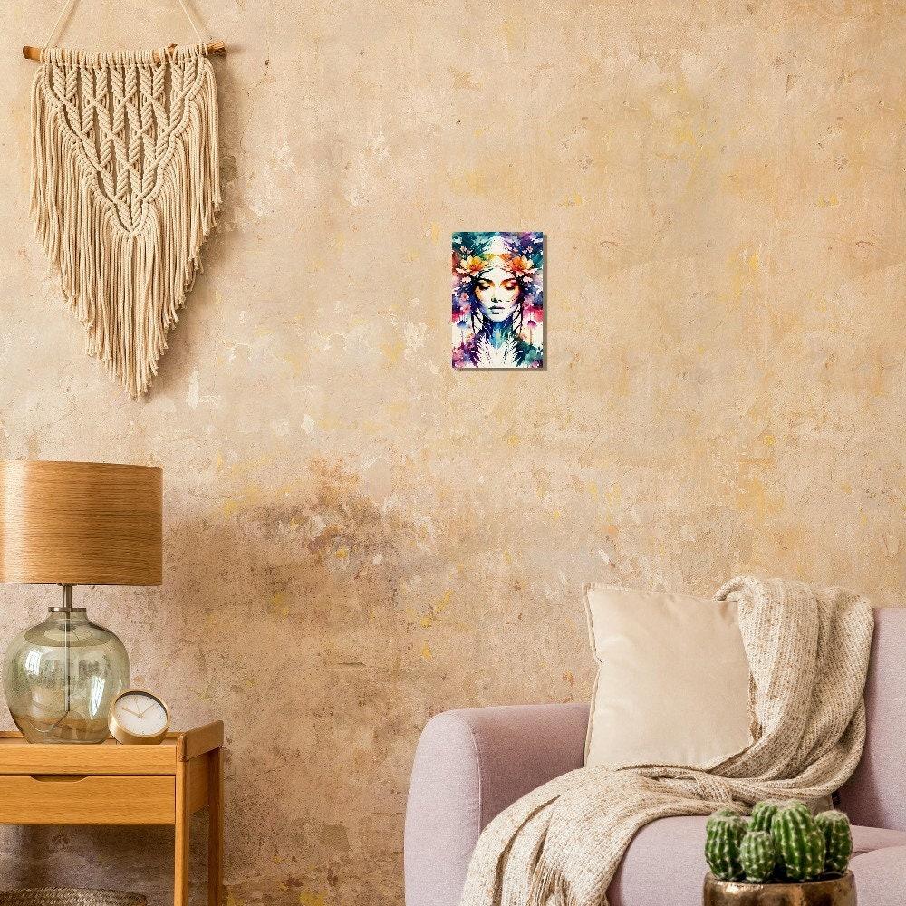 Wood Print, Floral, Original Art, Print on Wood, Ready to Hang
