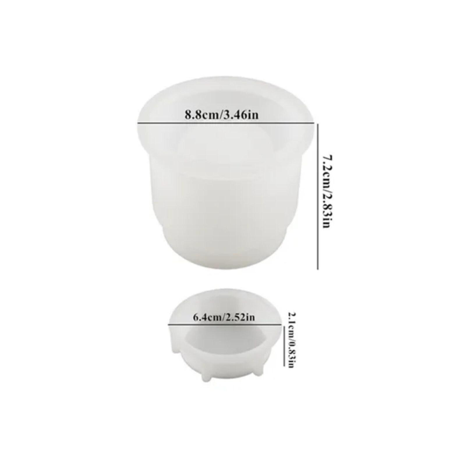 Mold - Jar with Lid Casting Mold - for Epoxy, Clay or other casting medium - Small Stash Jar, Candle Jar, or other uses
