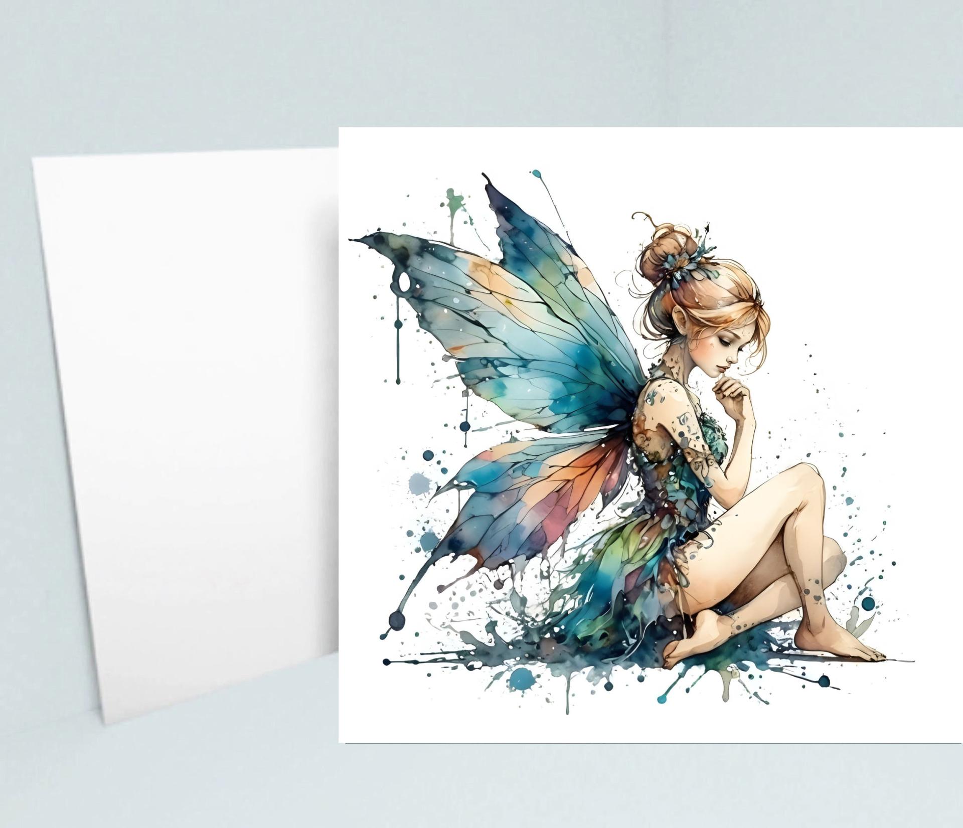 Fairy Greeting Cards, Set of 2 Designs, Bulk Pack of Cards