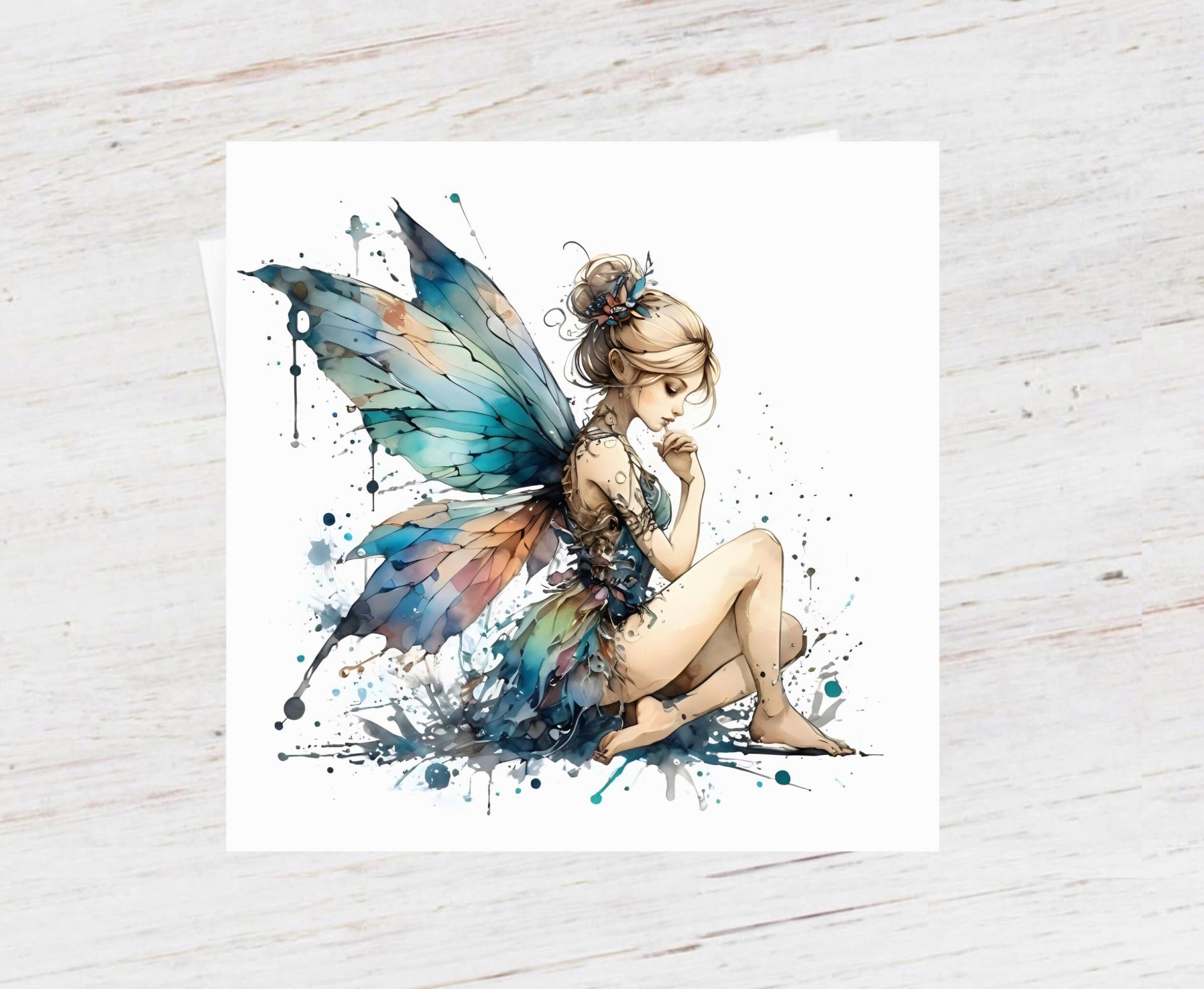 Fairy Greeting Cards, Set of 2 Designs, Bulk Pack of Cards
