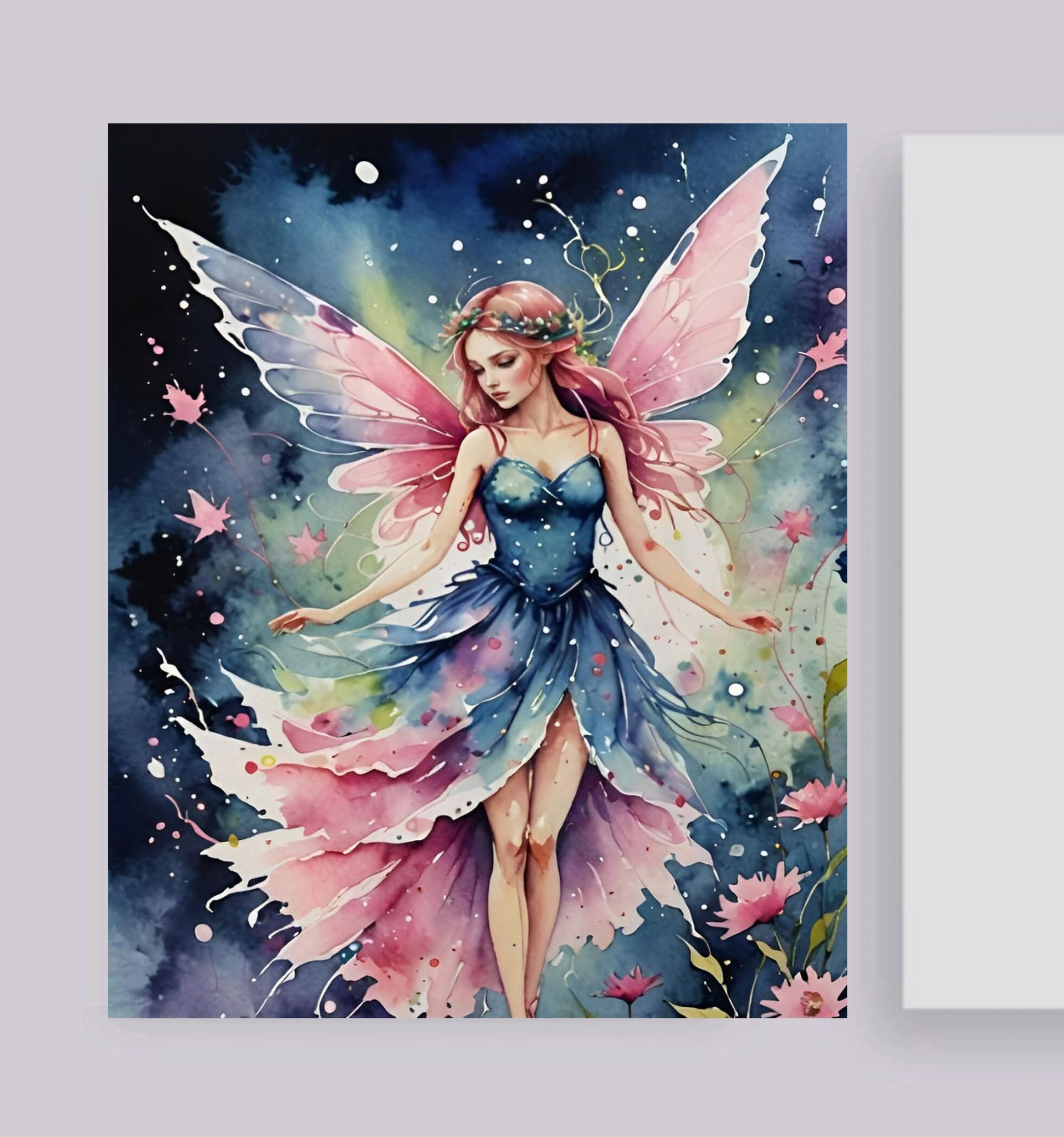 Fairy Greeting Cards, Set of 4 Designs, Bulk Pack of Cards