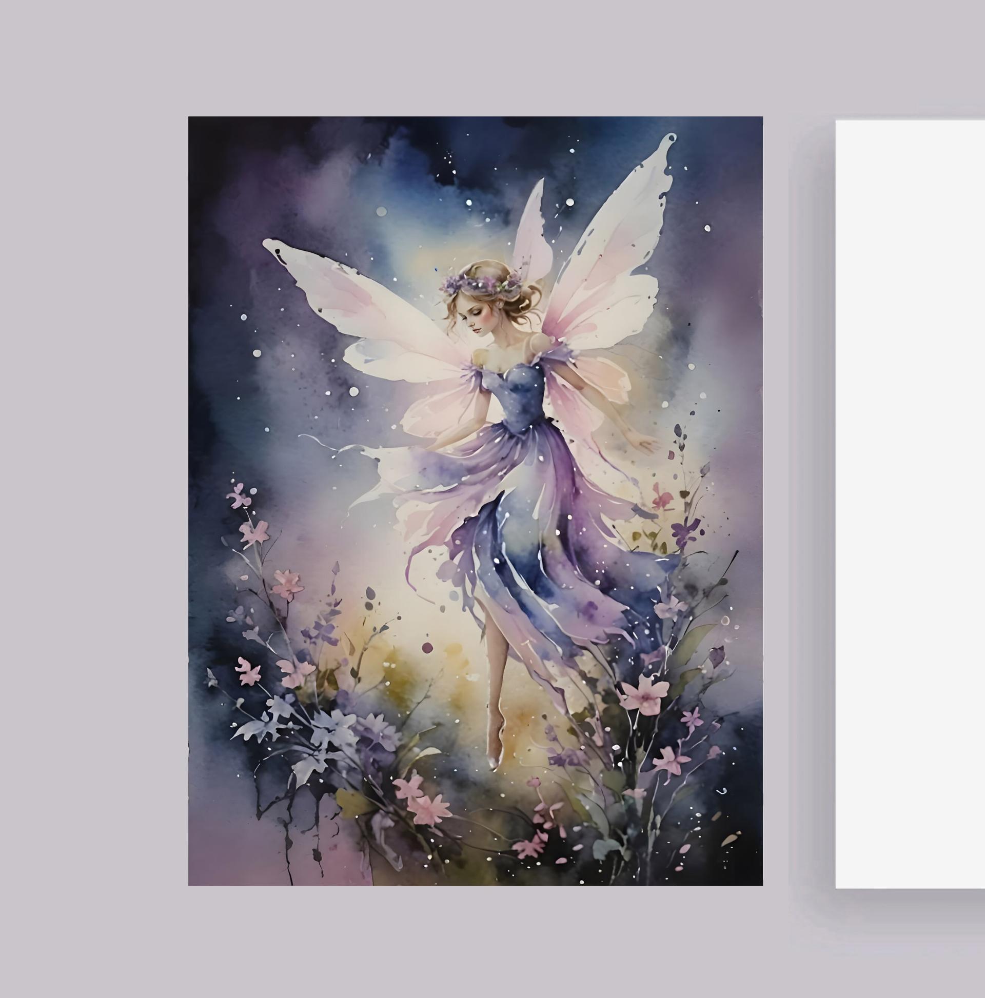 Fairy Greeting Cards, Set of 4 Designs, Bulk Pack of Cards