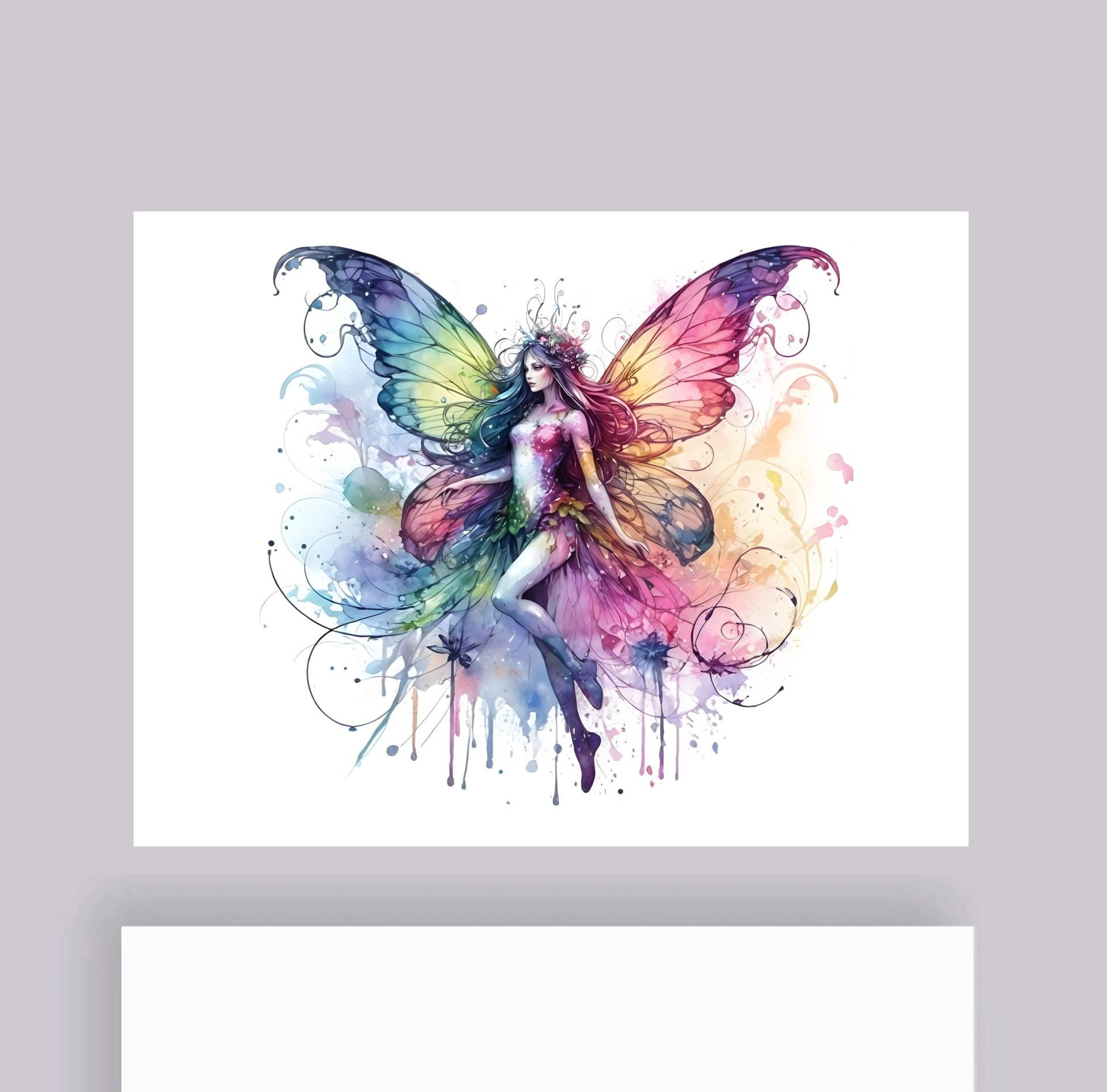 Fairy Greeting Cards, Set of 5 Designs, Bulk Pack of Cards