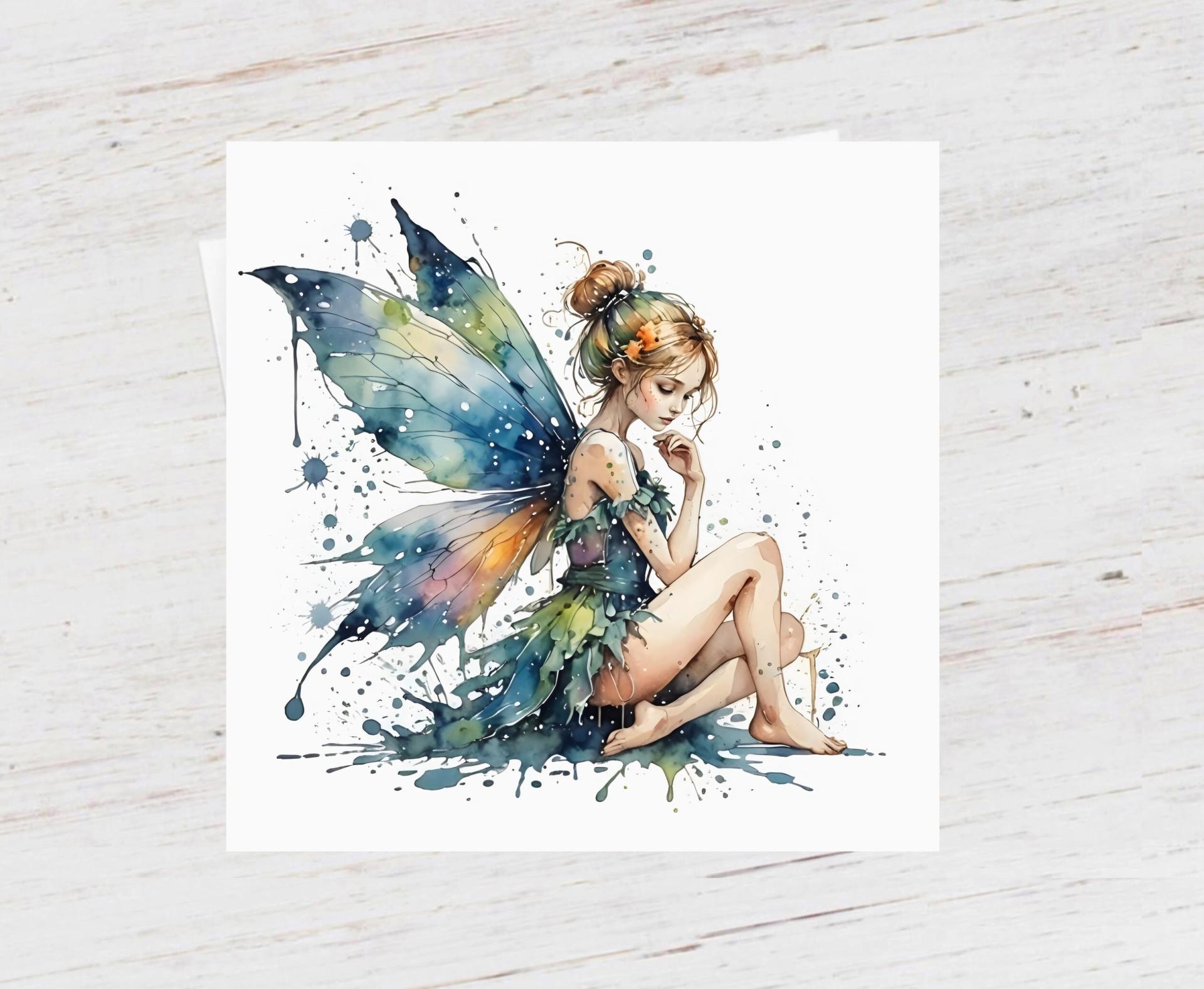 Fairy Greeting Cards, Set of 4 Designs, Bulk Pack of Cards