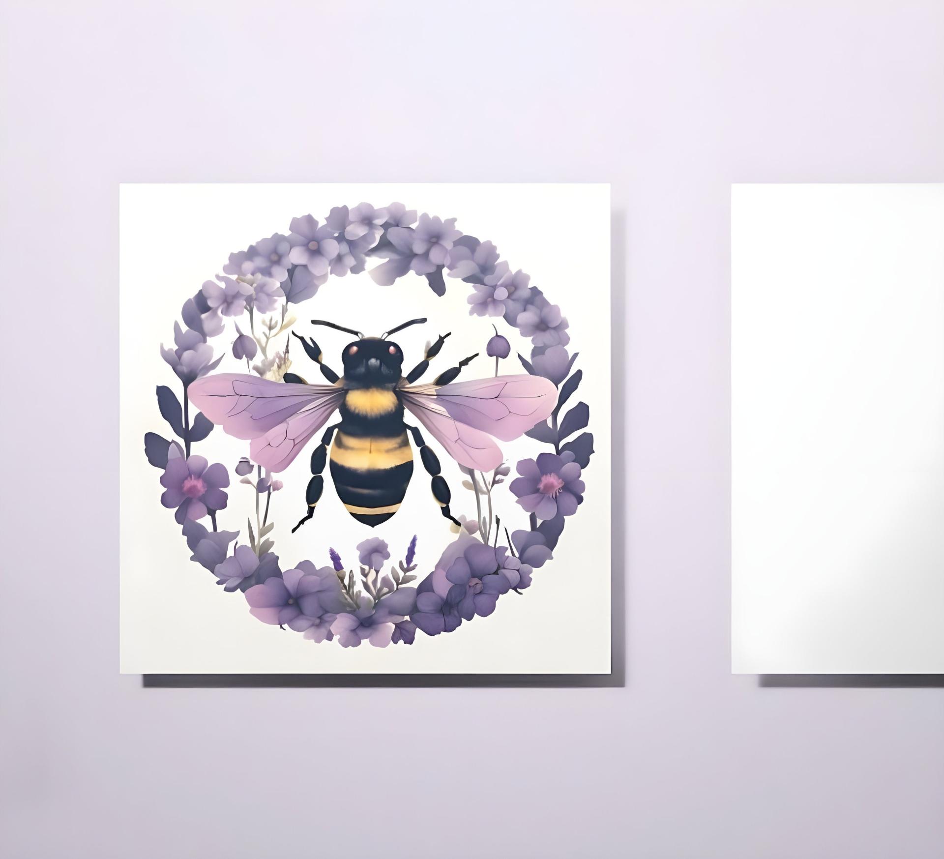Bumble Bee Cards, Large Note Card, Invites, Birthday, Money Card