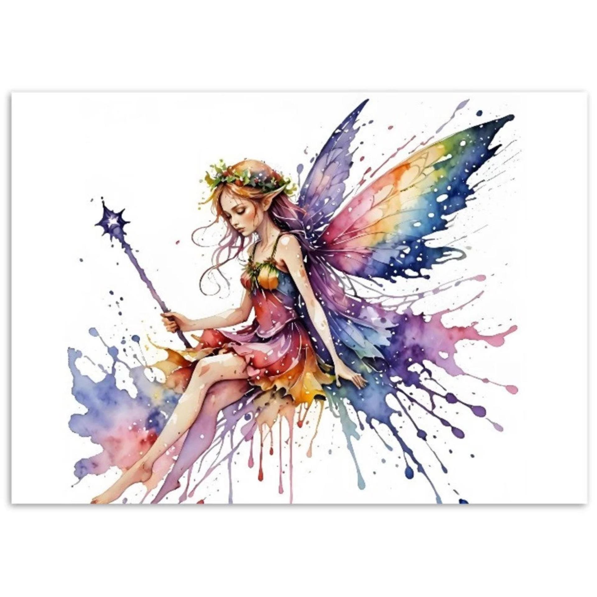 Fairy Greeting Cards, Set of 4 Designs, Bulk Pack of Cards