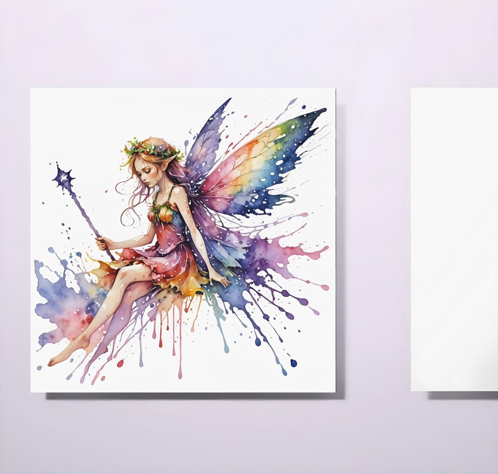 Fairy Greeting Cards, Set of 4 Designs, Bulk Pack of Cards