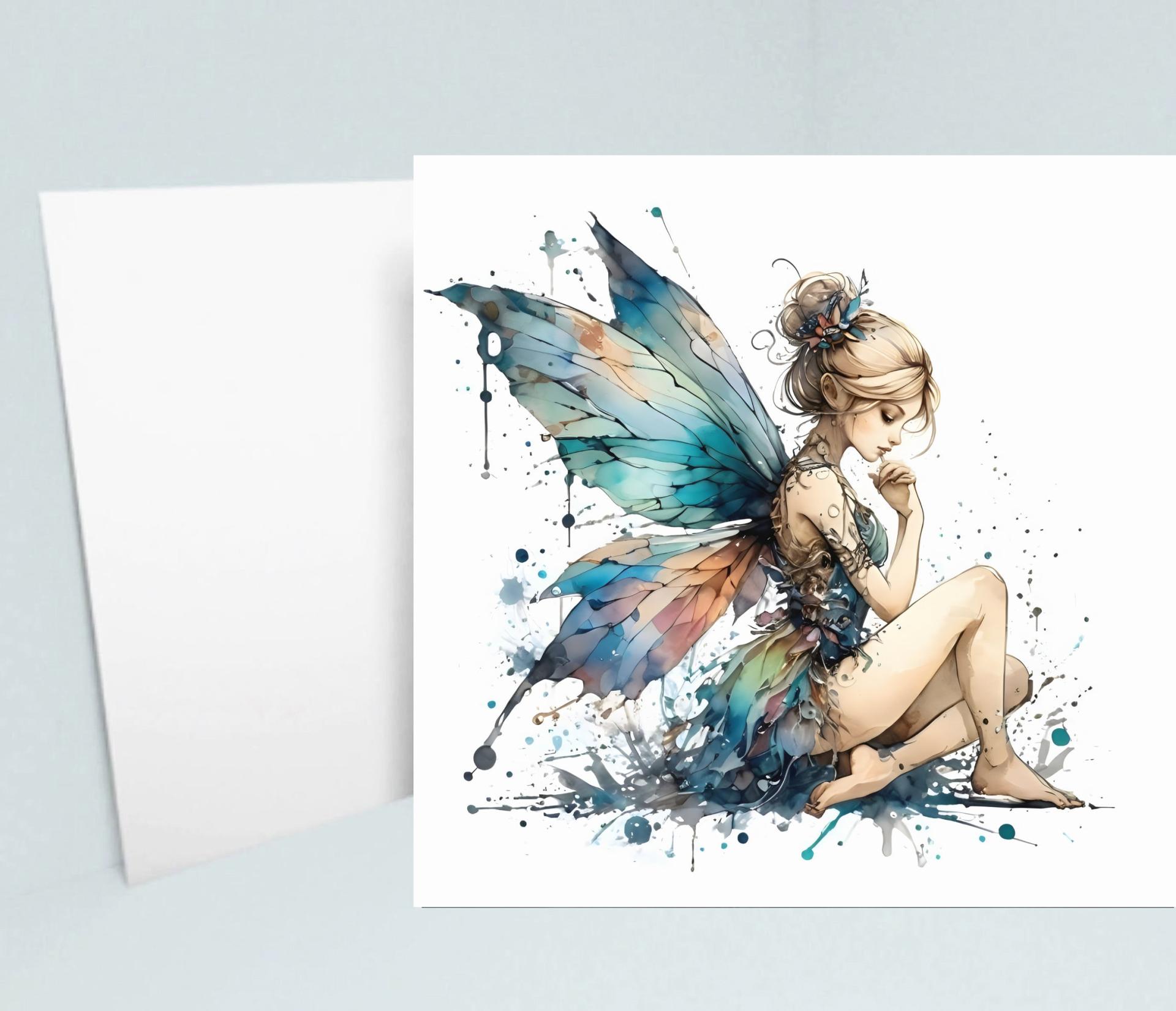 Fairy Greeting Cards, Set of 2 Designs, Bulk Pack of Cards