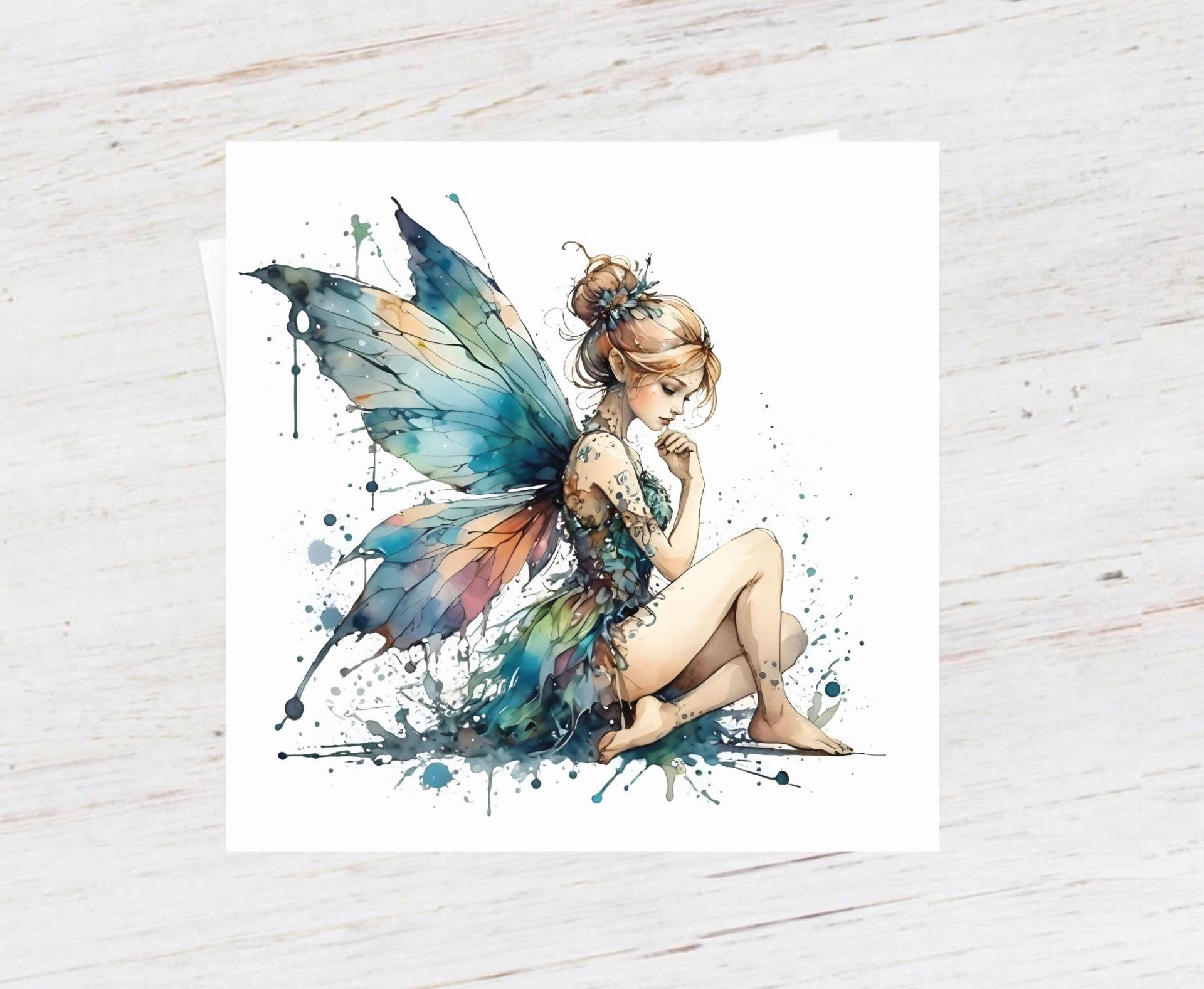 Fairy Greeting Cards, Set of 2 Designs, Bulk Pack of Cards
