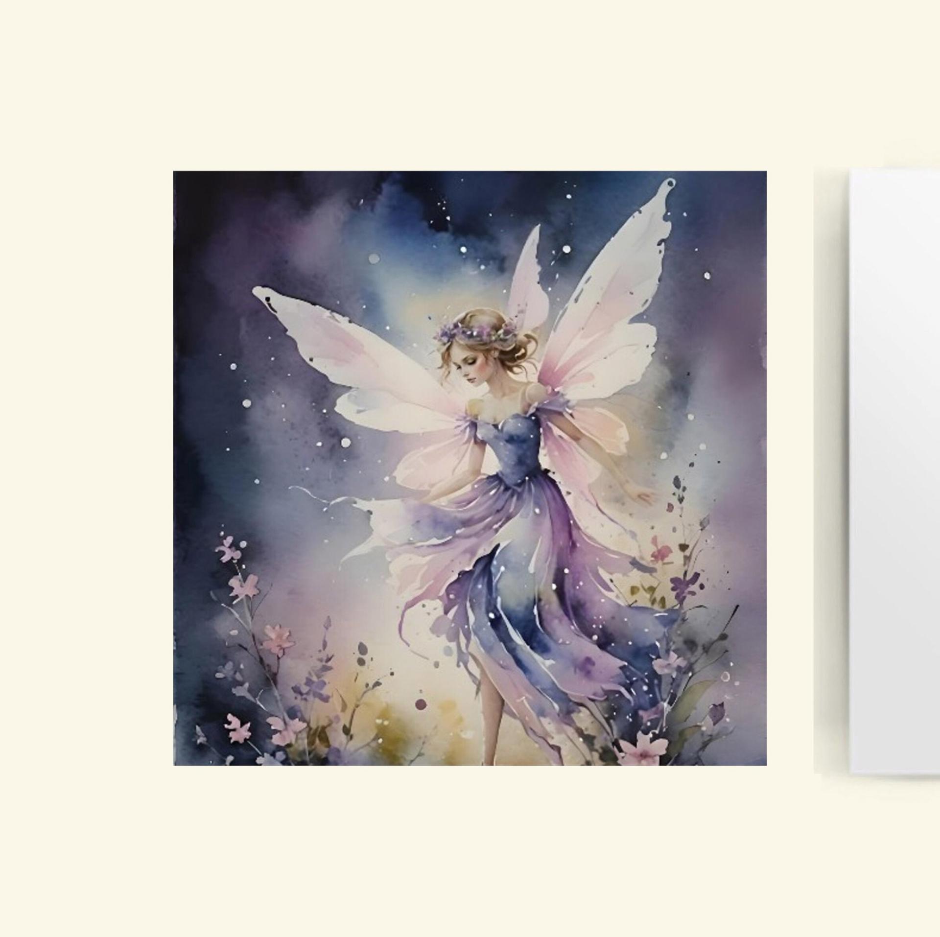 Fairy Greeting Cards, Set of 4 Designs, Bulk Pack of Cards
