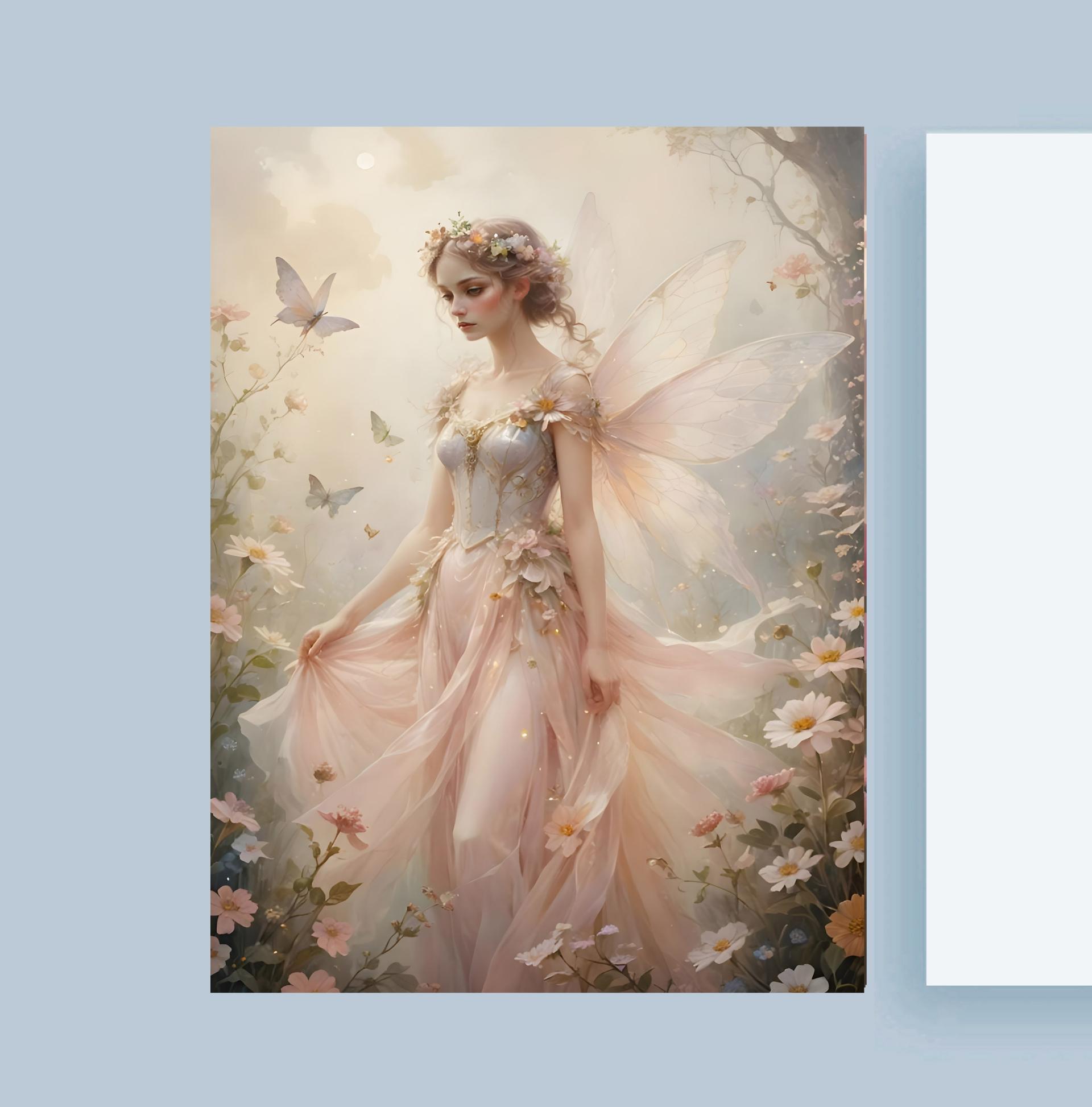 Fairy Greeting Cards, Set of 5 Designs, Bulk Pack of Cards