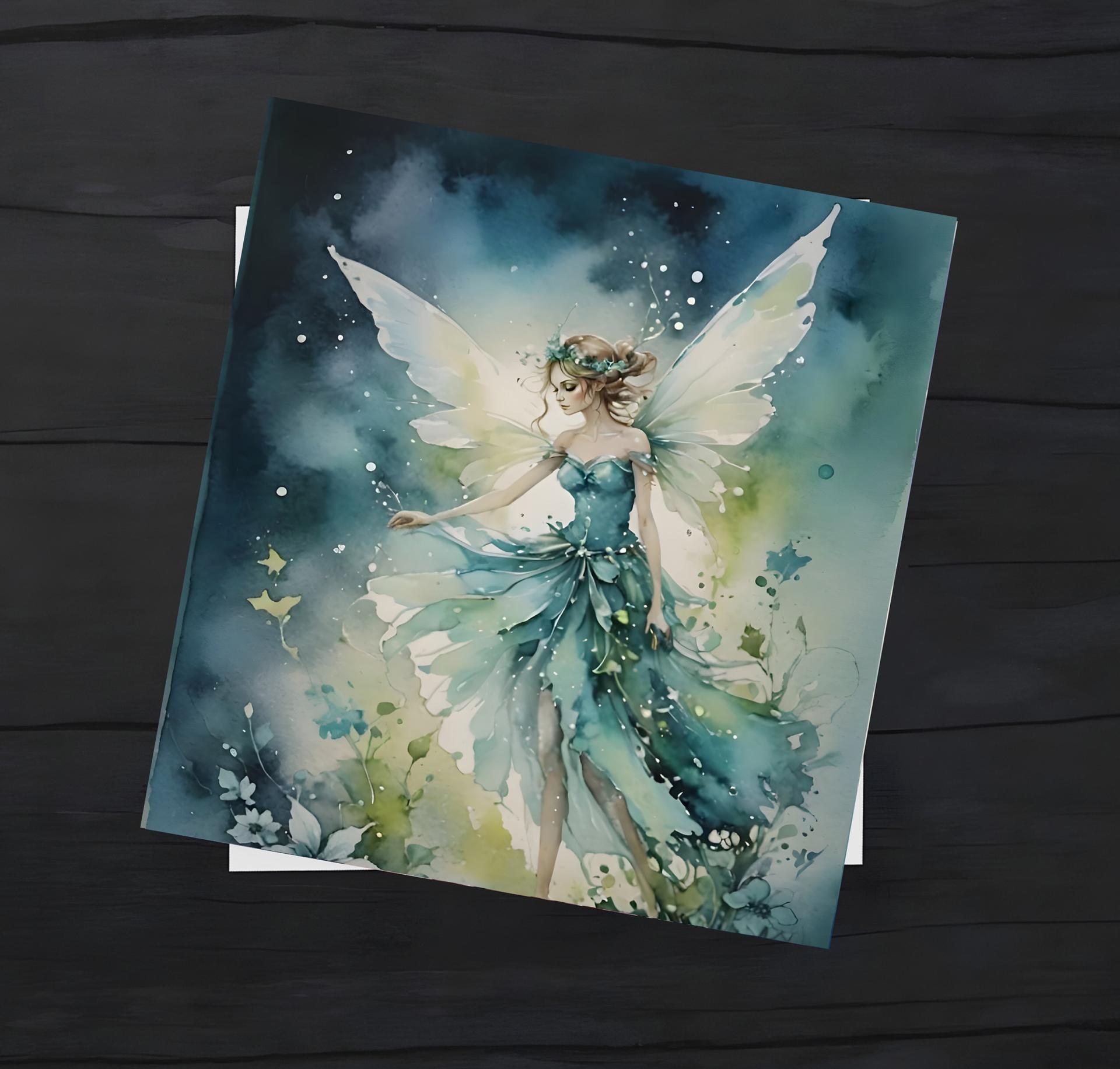 Fairy Greeting Cards, Set of 4 Designs, Bulk Pack of Cards