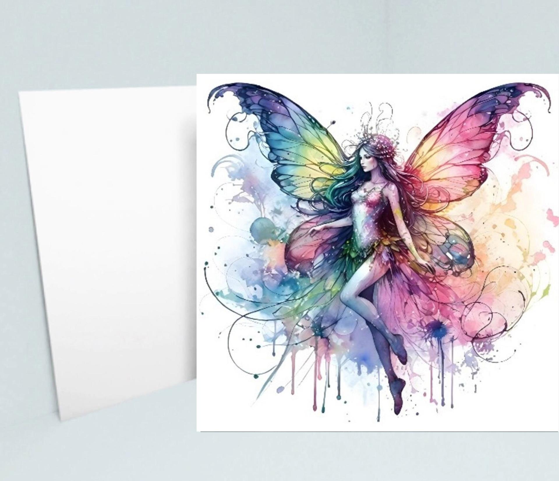 Fairy Greeting Cards, Set of 5 Designs, Bulk Pack of Cards