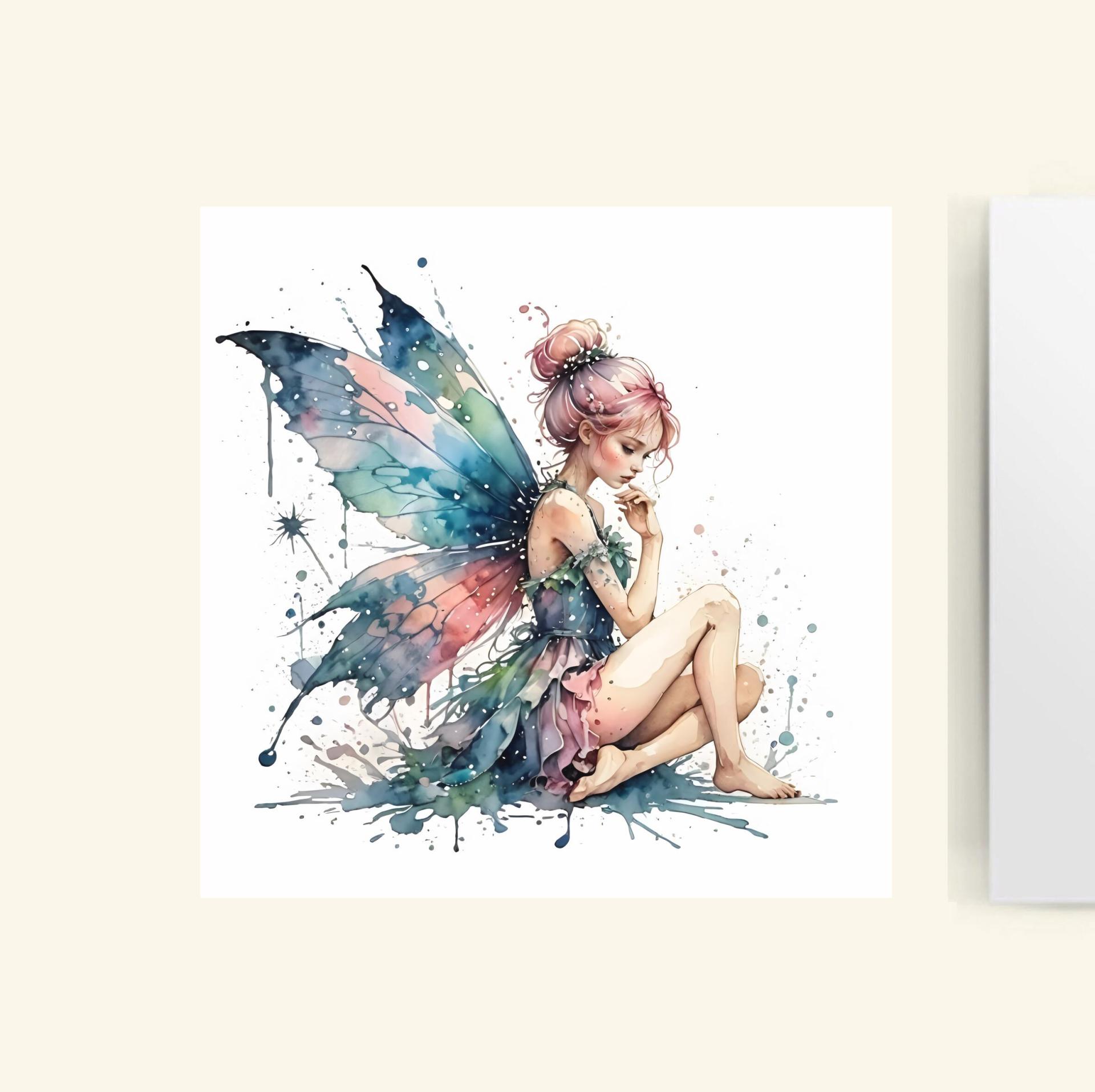 Fairy Greeting Cards, Set of 4 Designs, Bulk Pack of Cards