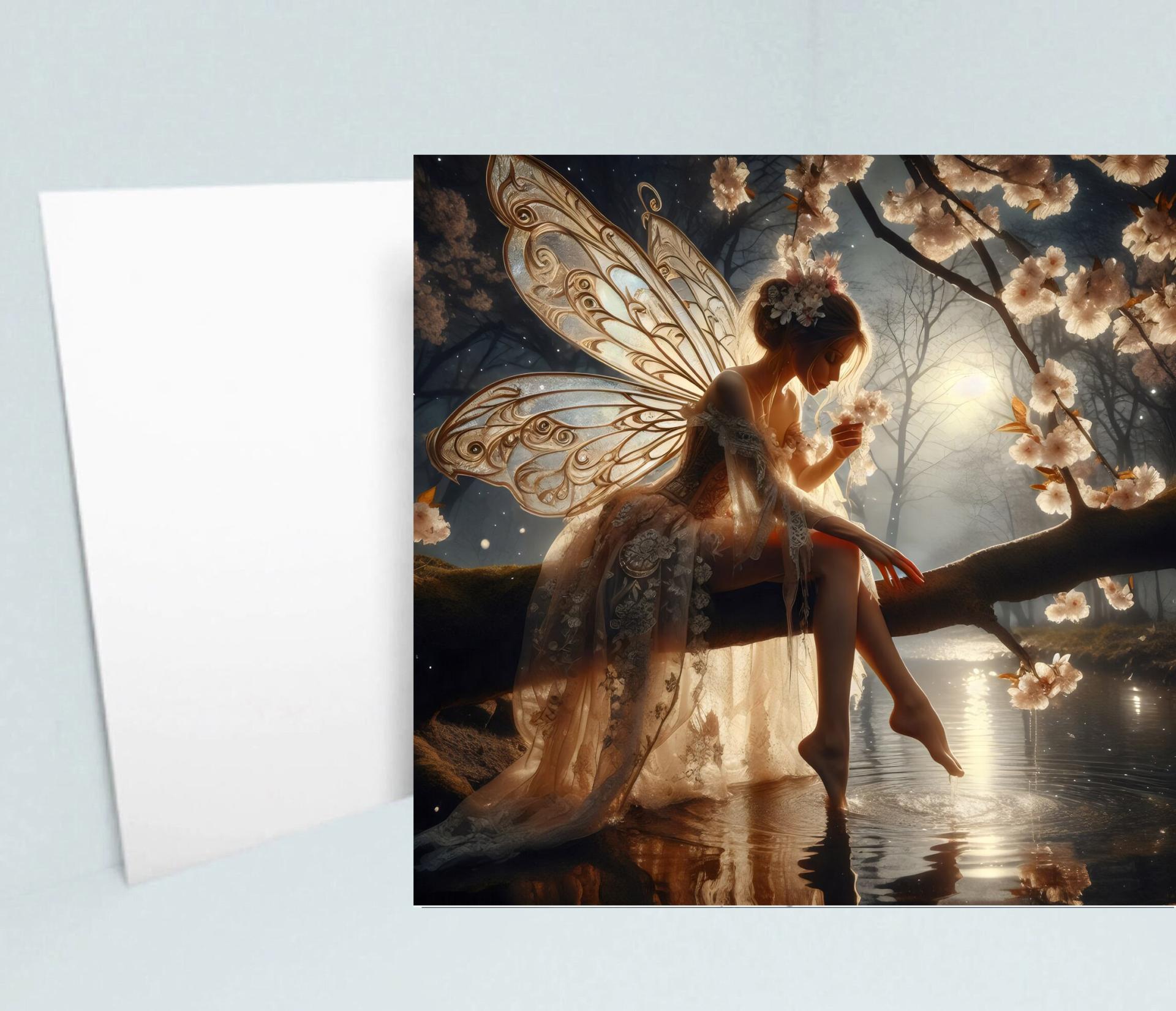 Fairy Greeting Cards, Set of 4 Designs, Bulk Pack of Cards