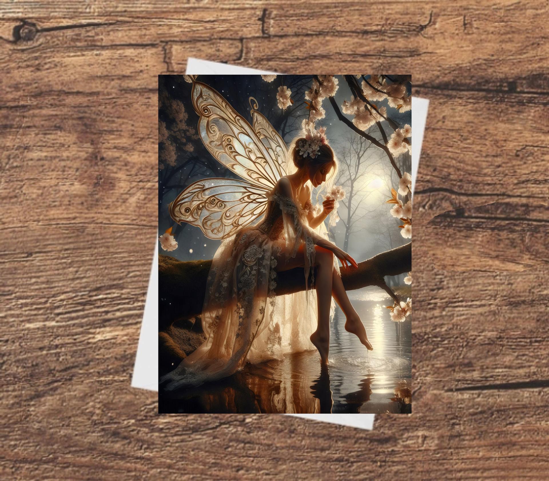 Fairy Greeting Cards, Set of 4 Designs, Bulk Pack of Cards