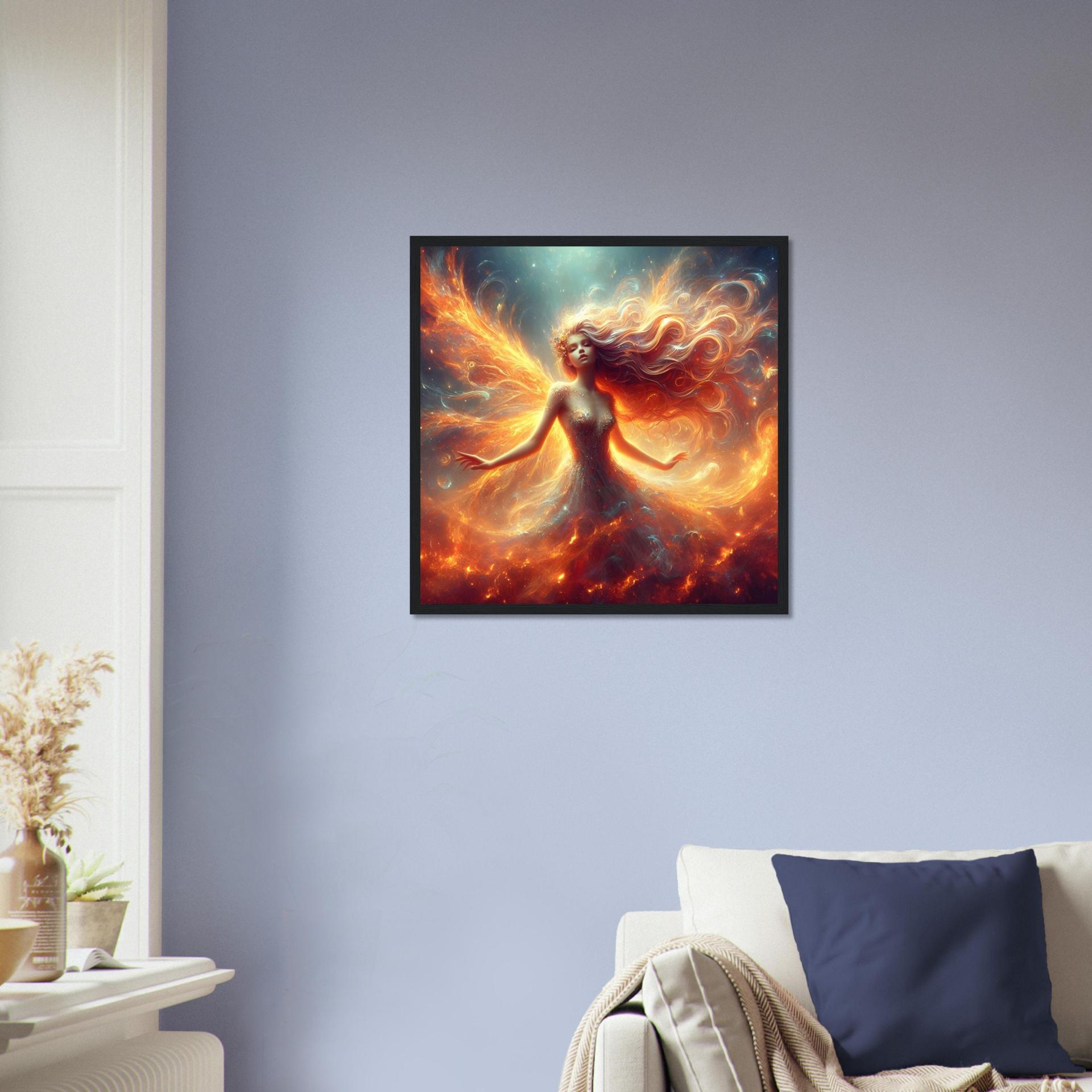 Fire Fairy - Original Art Print - Framed or Unframed