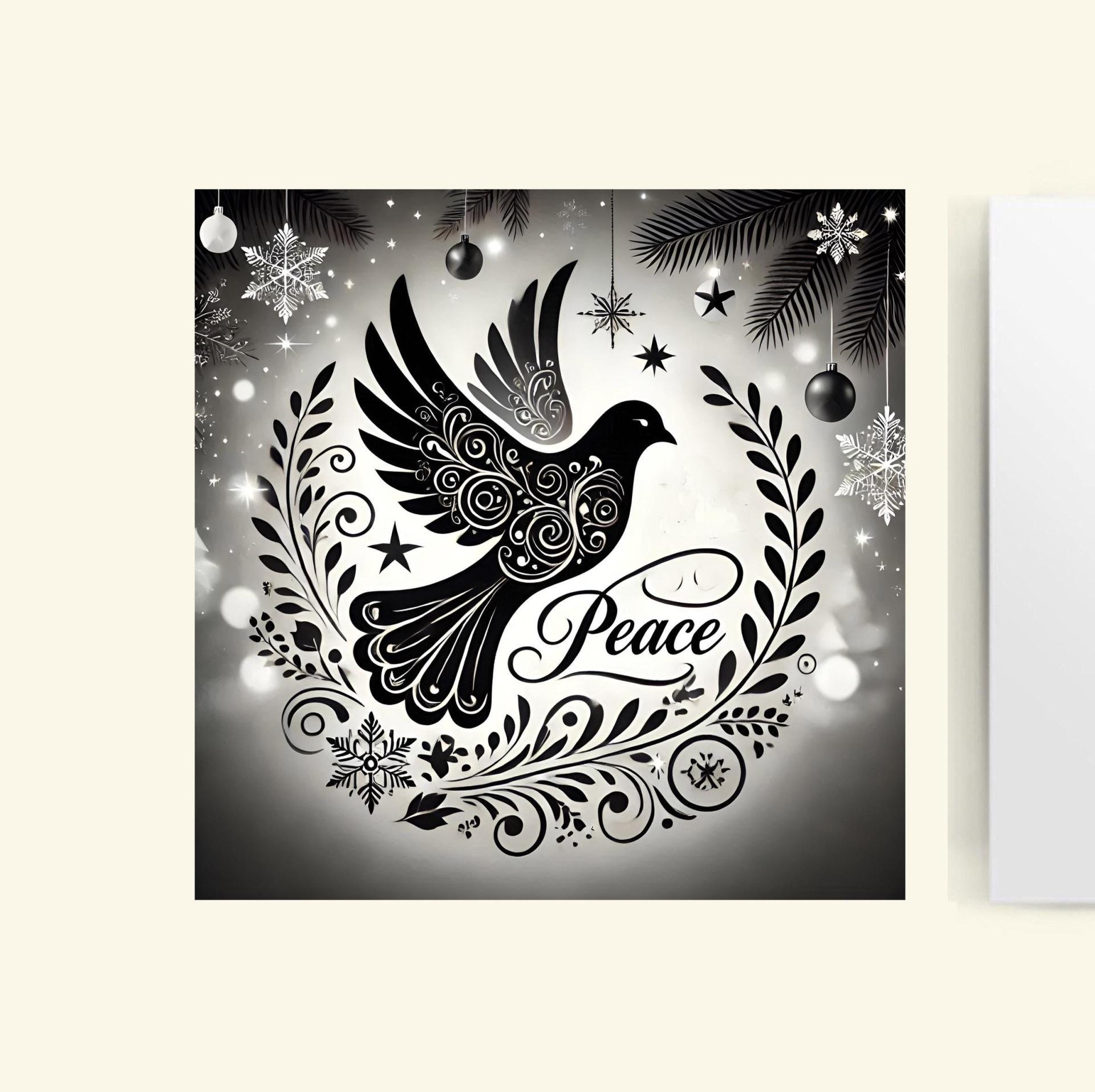 Dove of Peace, Set of 4 Designs, Christmas Cards, Holiday Bulk Pack of Cards