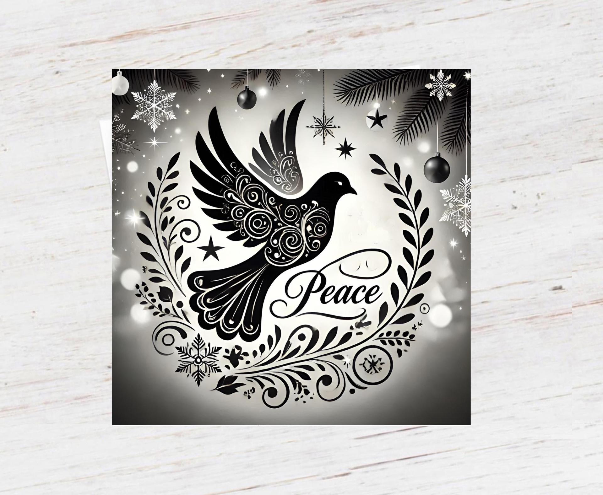 Dove of Peace, Set of 4 Designs, Christmas Cards, Holiday Bulk Pack of Cards