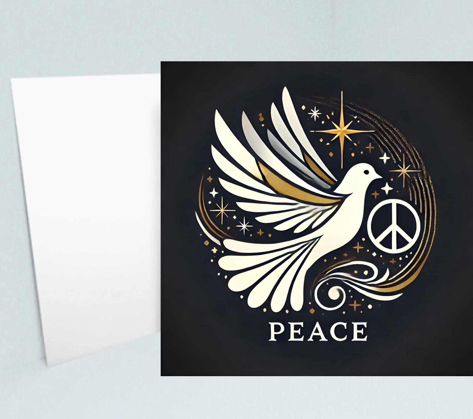 Dove of Peace - Bulk Pack of Christmas Greeting Cards, Holiday Cards, Square