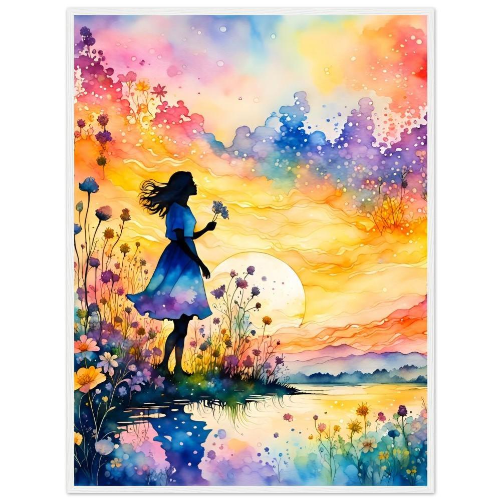 Floral Print - Framed or Unframed - Original Art - Print on Paper