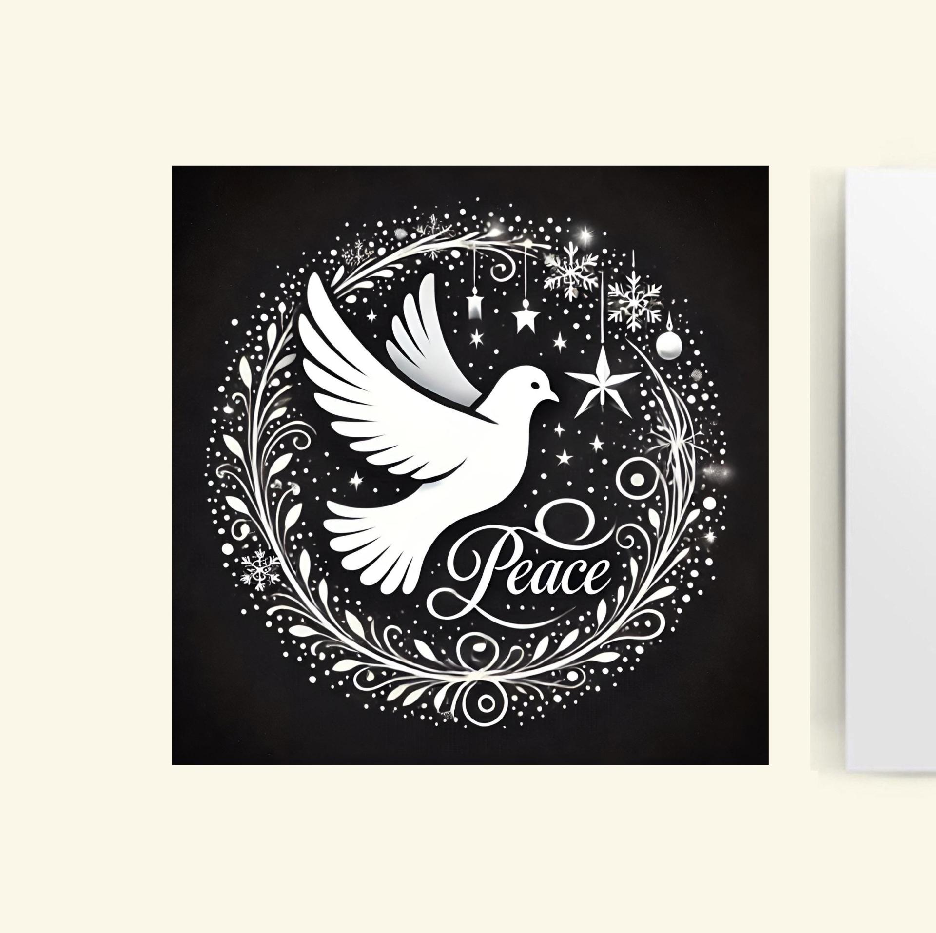 Dove of Peace, Set of 4 Designs, Christmas Cards, Holiday Bulk Pack of Cards