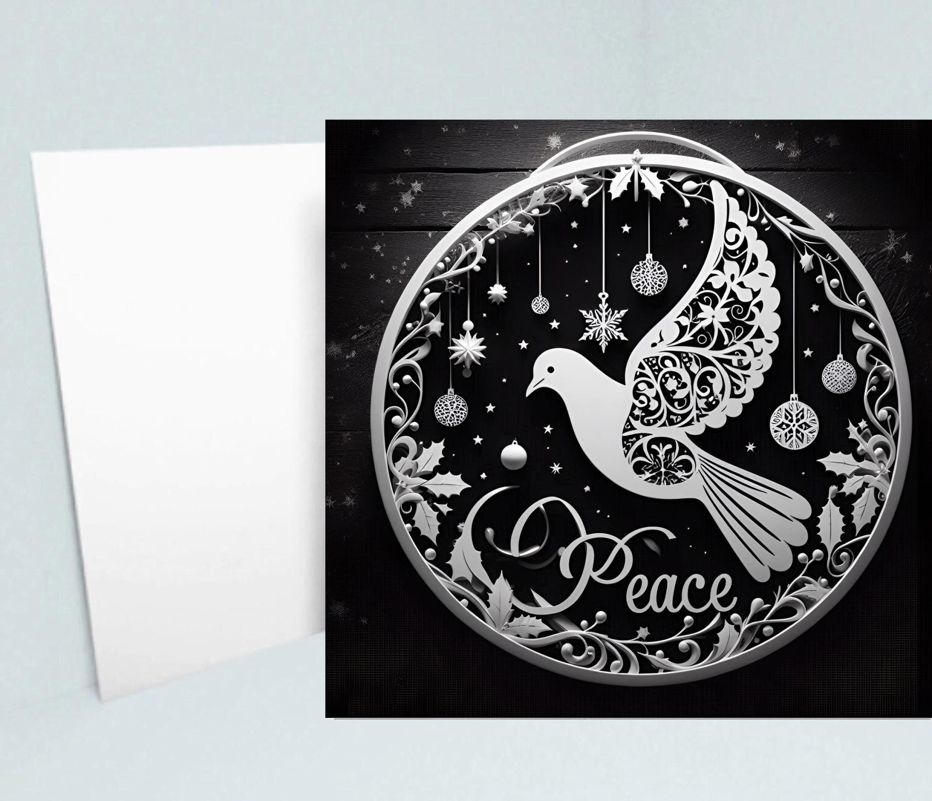 Dove of Peace, Set of 4 Designs, Christmas Cards, Holiday Bulk Pack of Cards