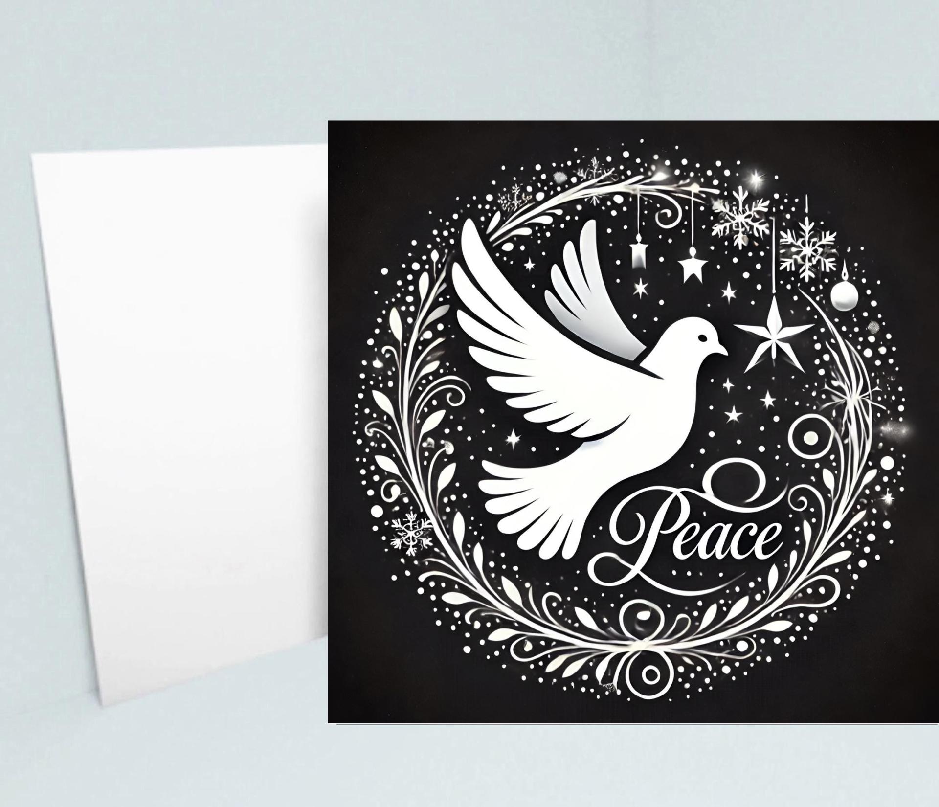 Dove of Peace - Bulk Pack of Christmas Greeting Cards, Holiday Cards, Square