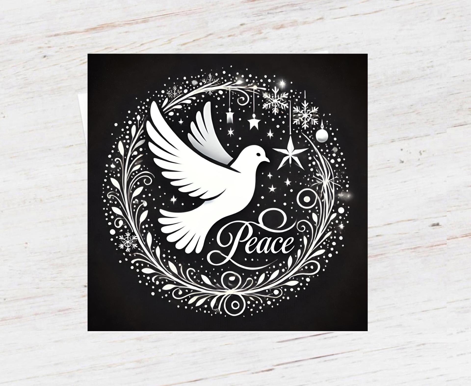 Dove of Peace - Bulk Pack of Christmas Greeting Cards, Holiday Cards, Square