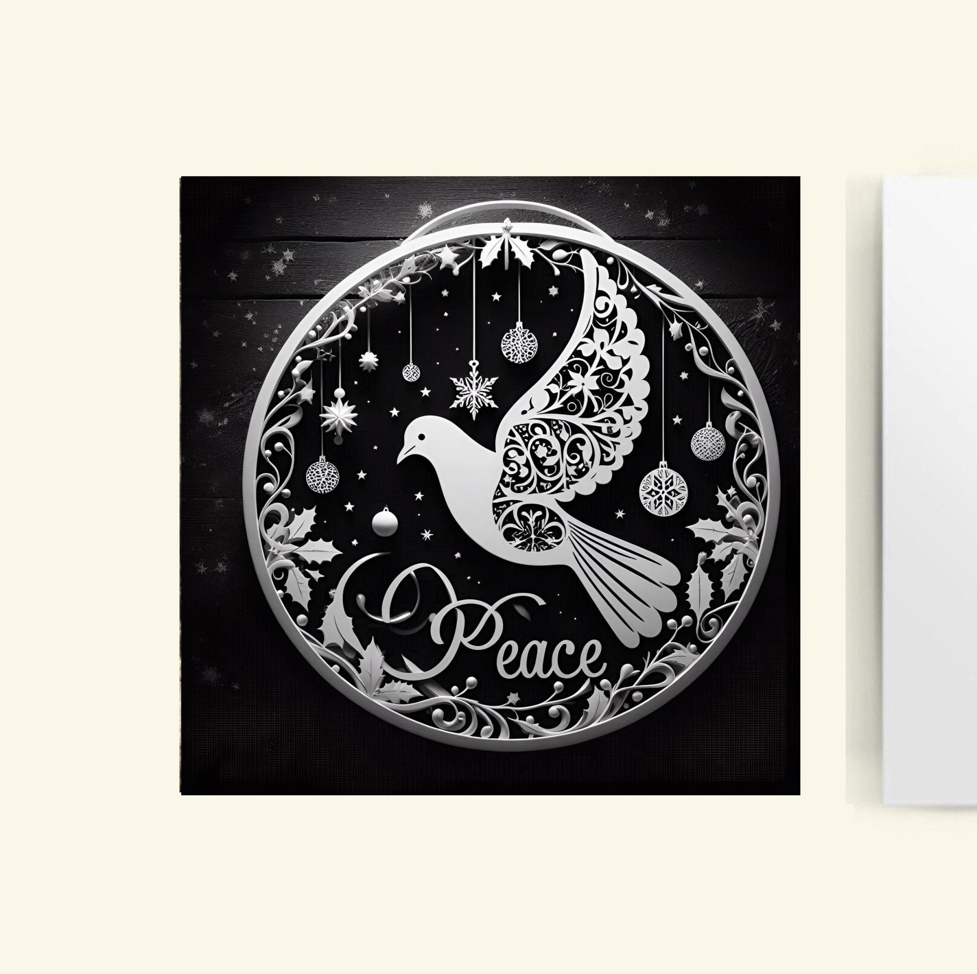 Dove of Peace - Bulk Pack of Christmas Greeting Cards, Holiday Cards, Square