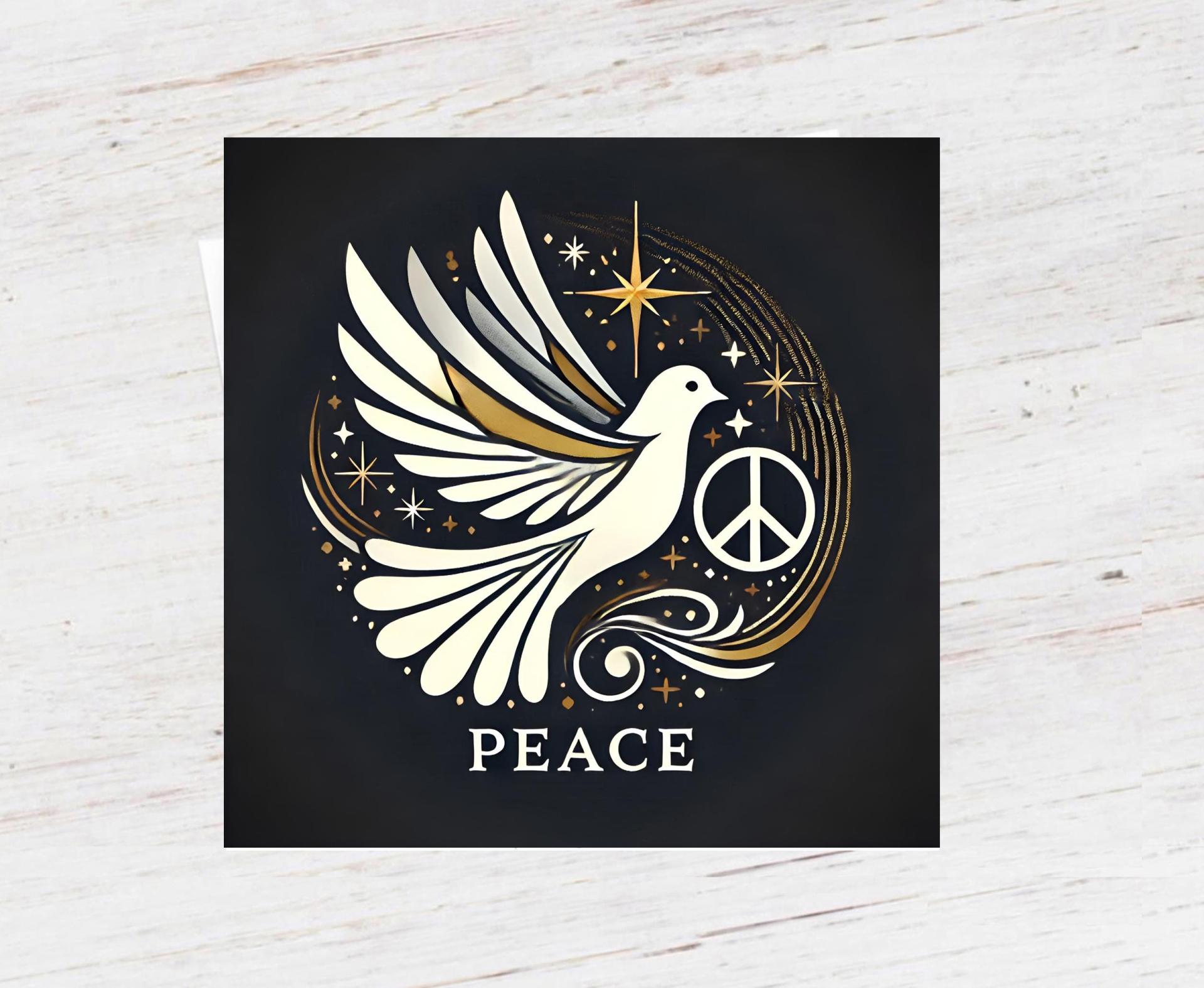 Dove of Peace - Bulk Pack of Christmas Greeting Cards, Holiday Cards, Square