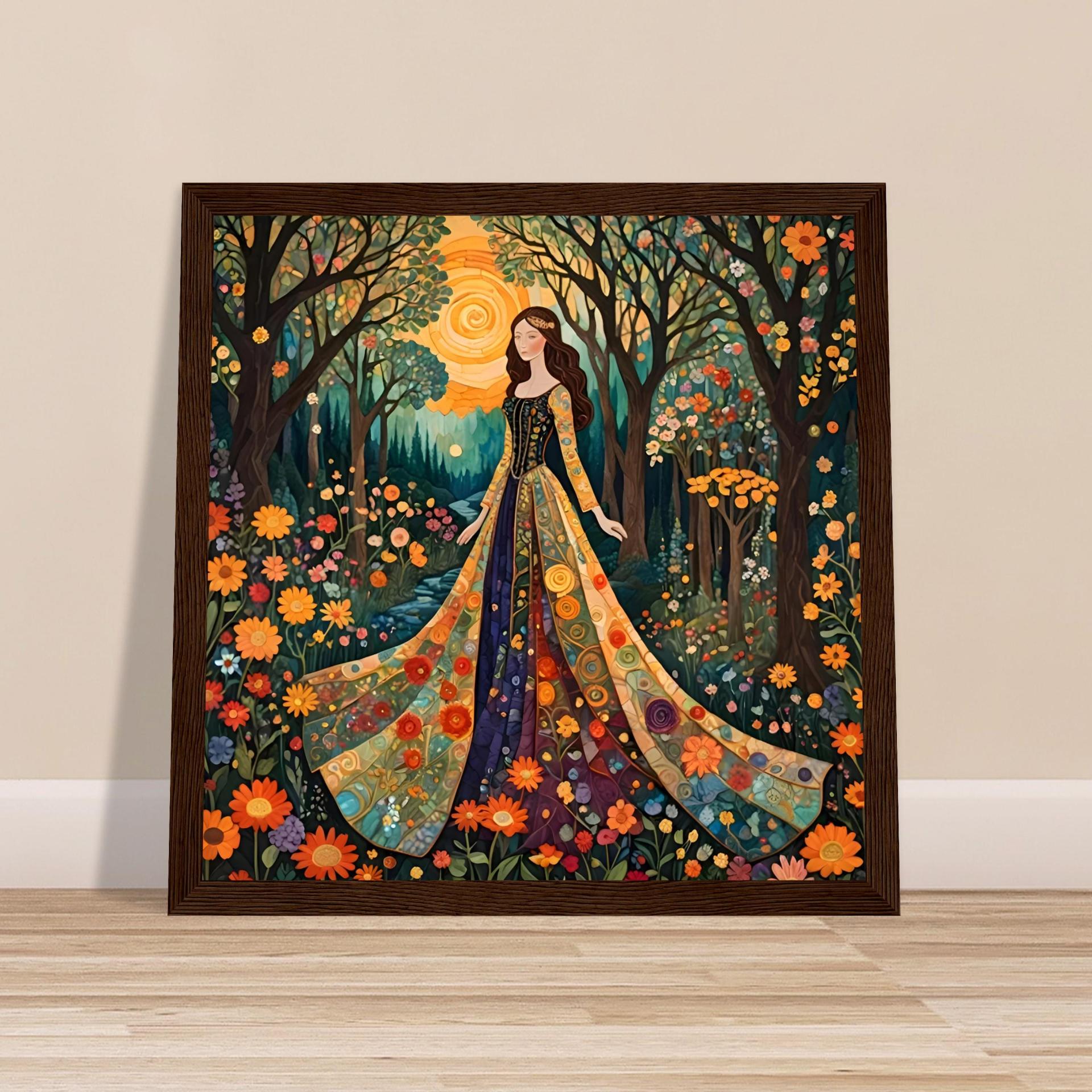Floral Forest, Original Art, Framed or Unframed, Print on Paper