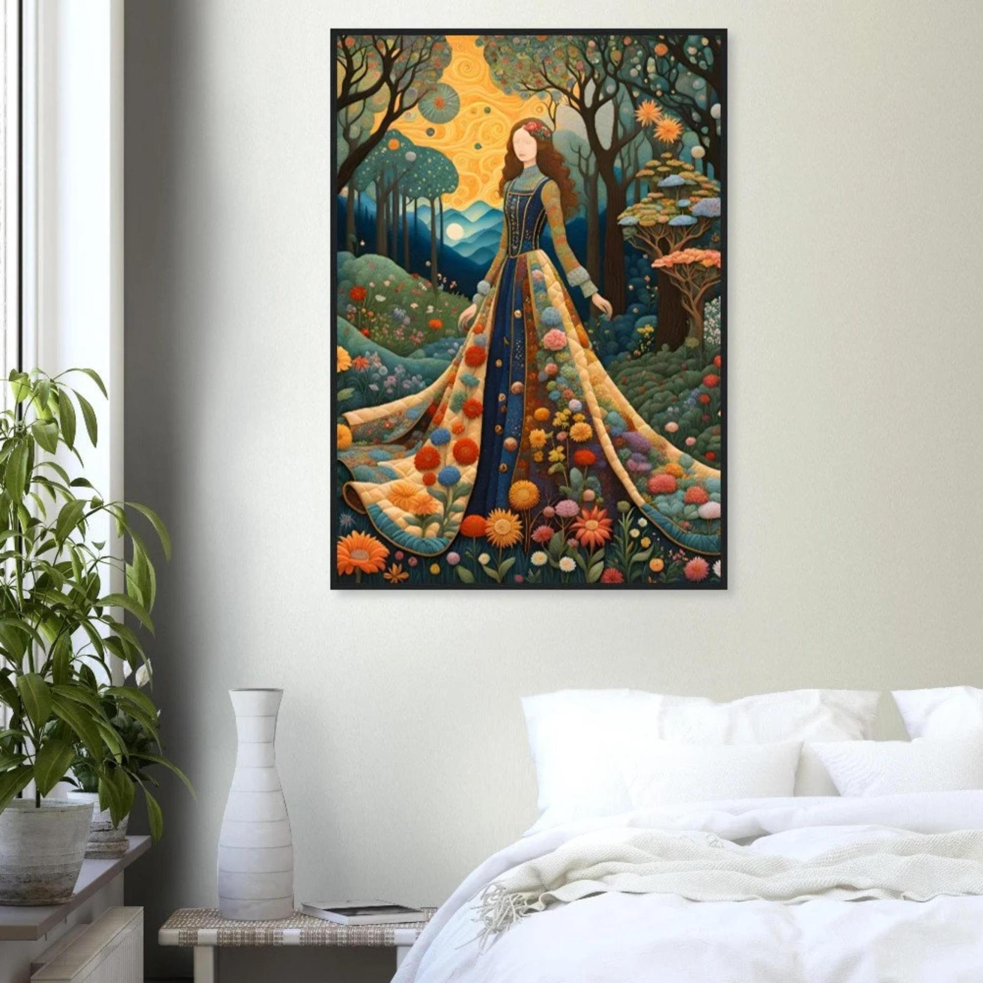 Floral Forest, Original Art, Framed or Unframed Print on Paper