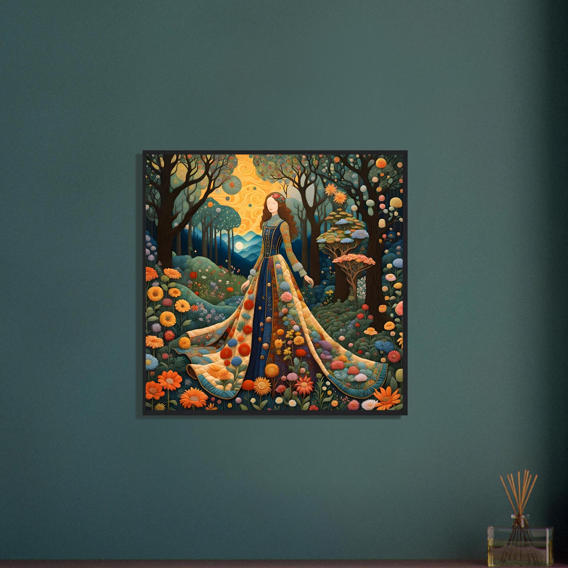 Floral Forest, Original Art, Framed or Unframed Print on Paper