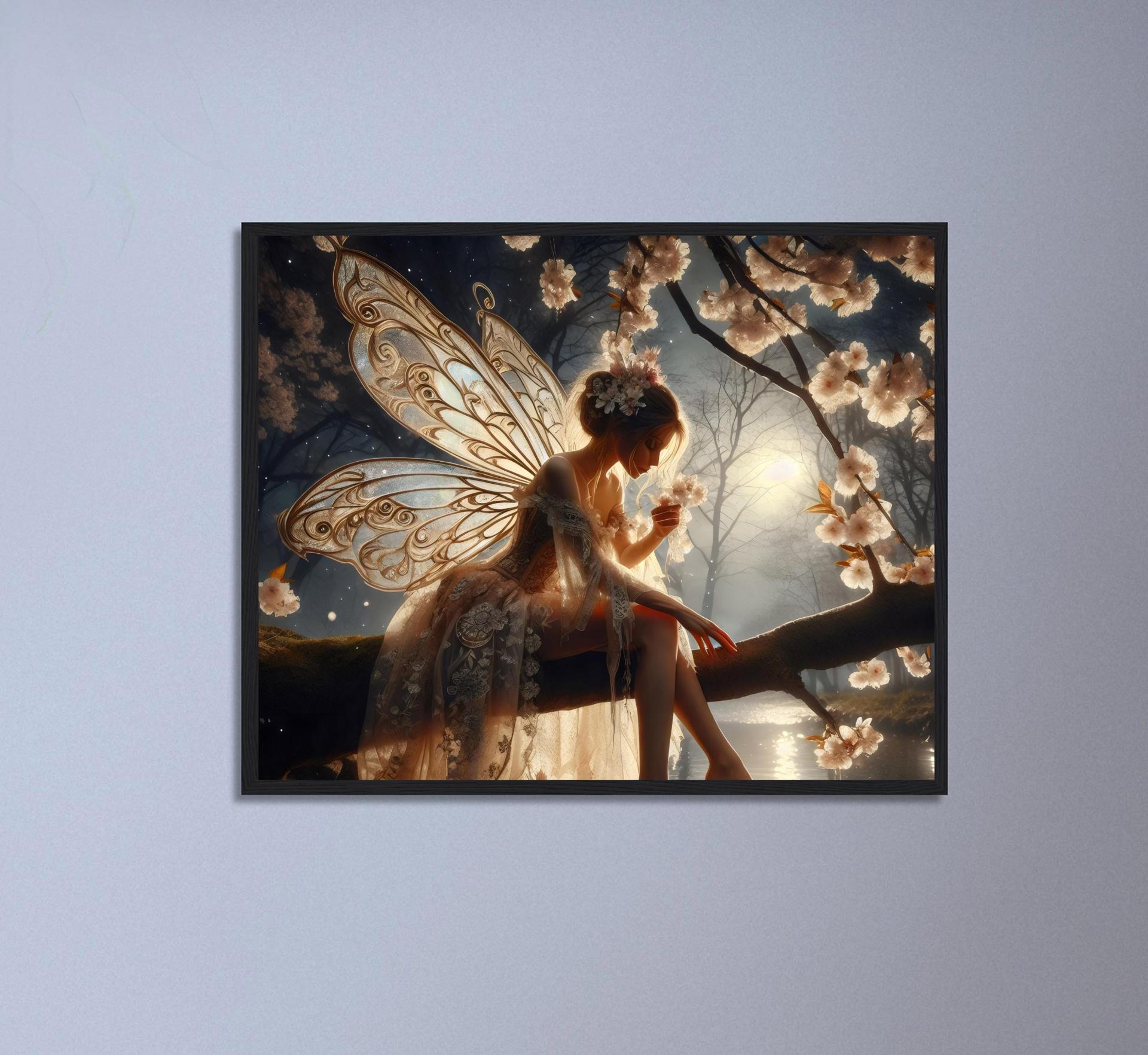 Fairy, Original Art Print, Framed or Unframed