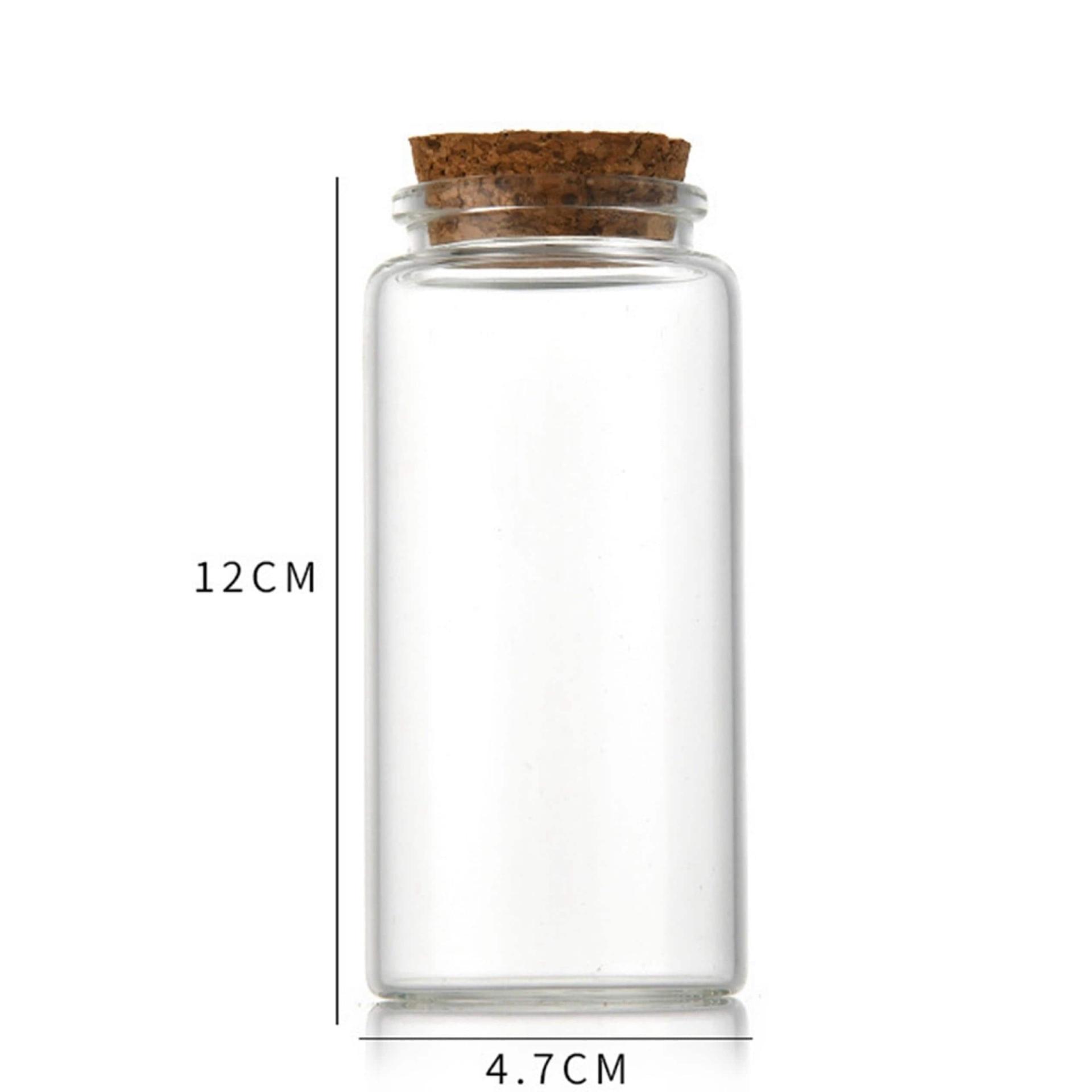 Large Jar with Cork, Favor Jar, Herb Jars, Craft Storage