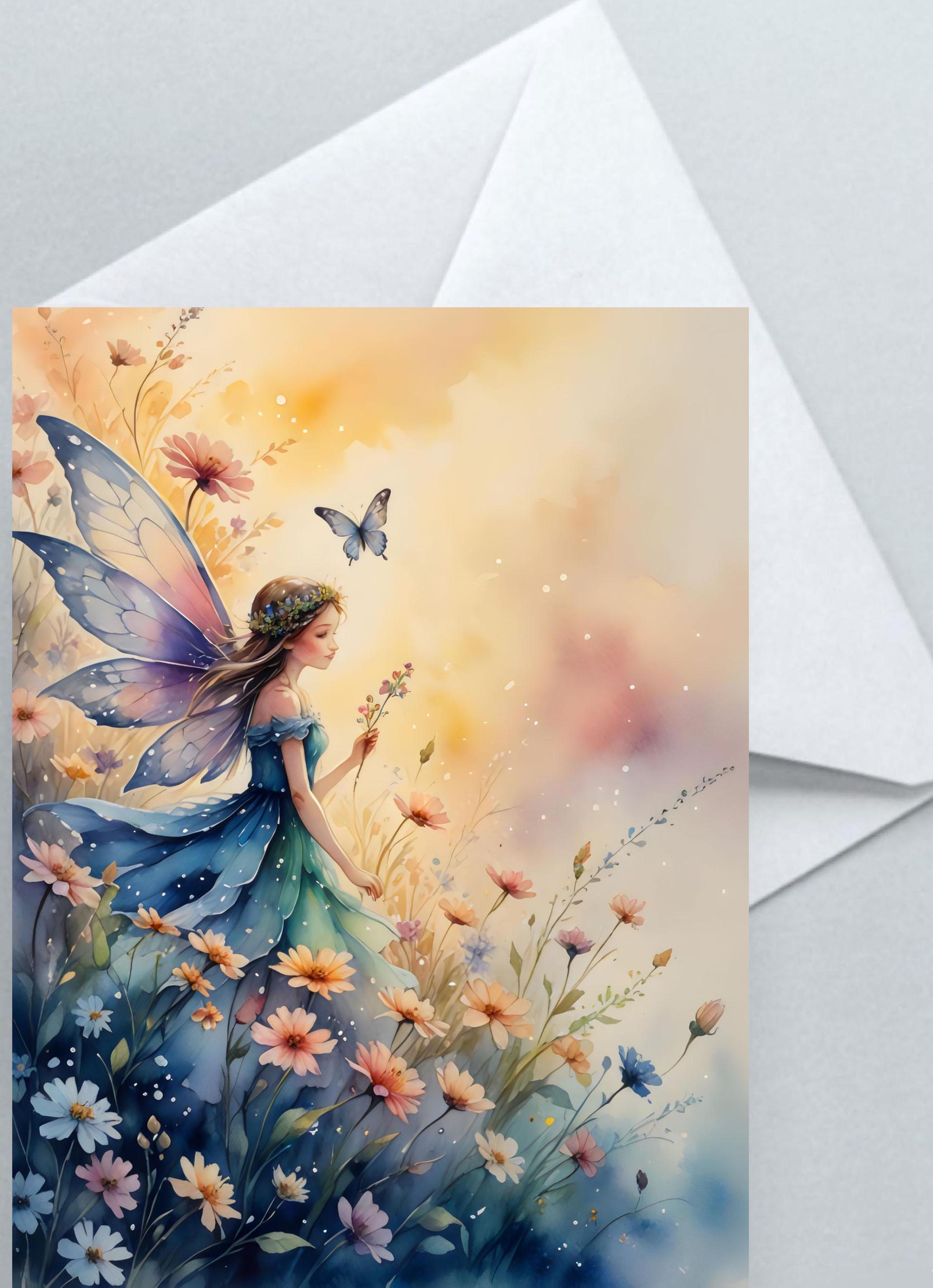 Fairy - Greeting Cards - Fae Note Cards, Single or Bulk Pack of 10