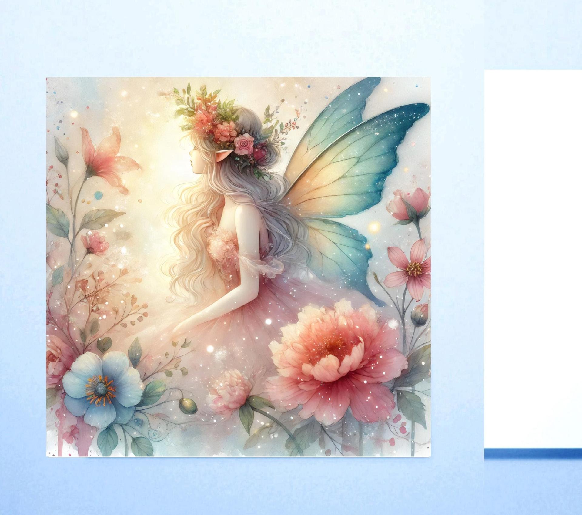Set of 3 Designs, Fairy Greeting Cards, Bulk Pack of Cards