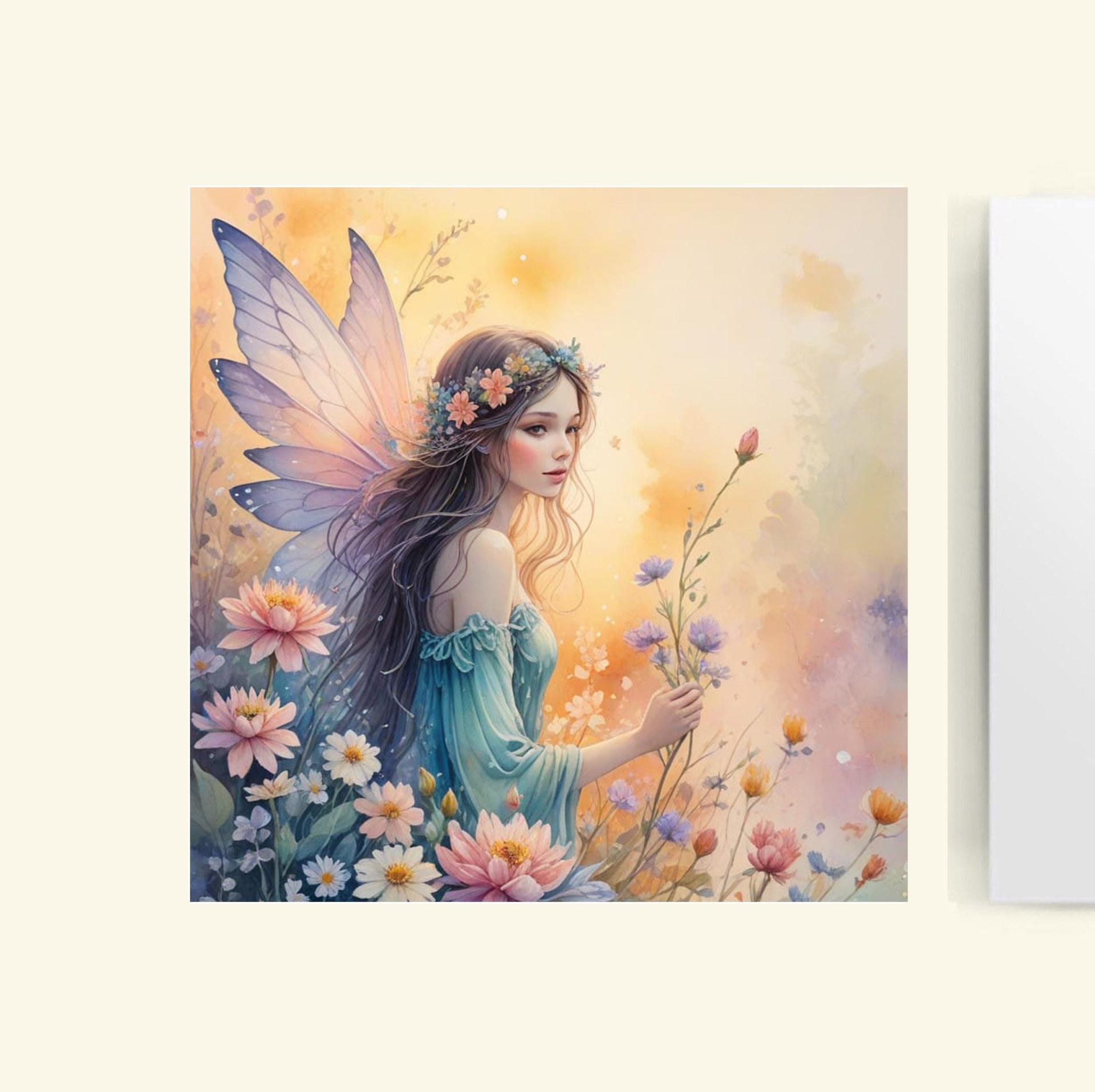 Set of 2 Designs, Fairy Greeting Cards, Bulk Pack of Cards