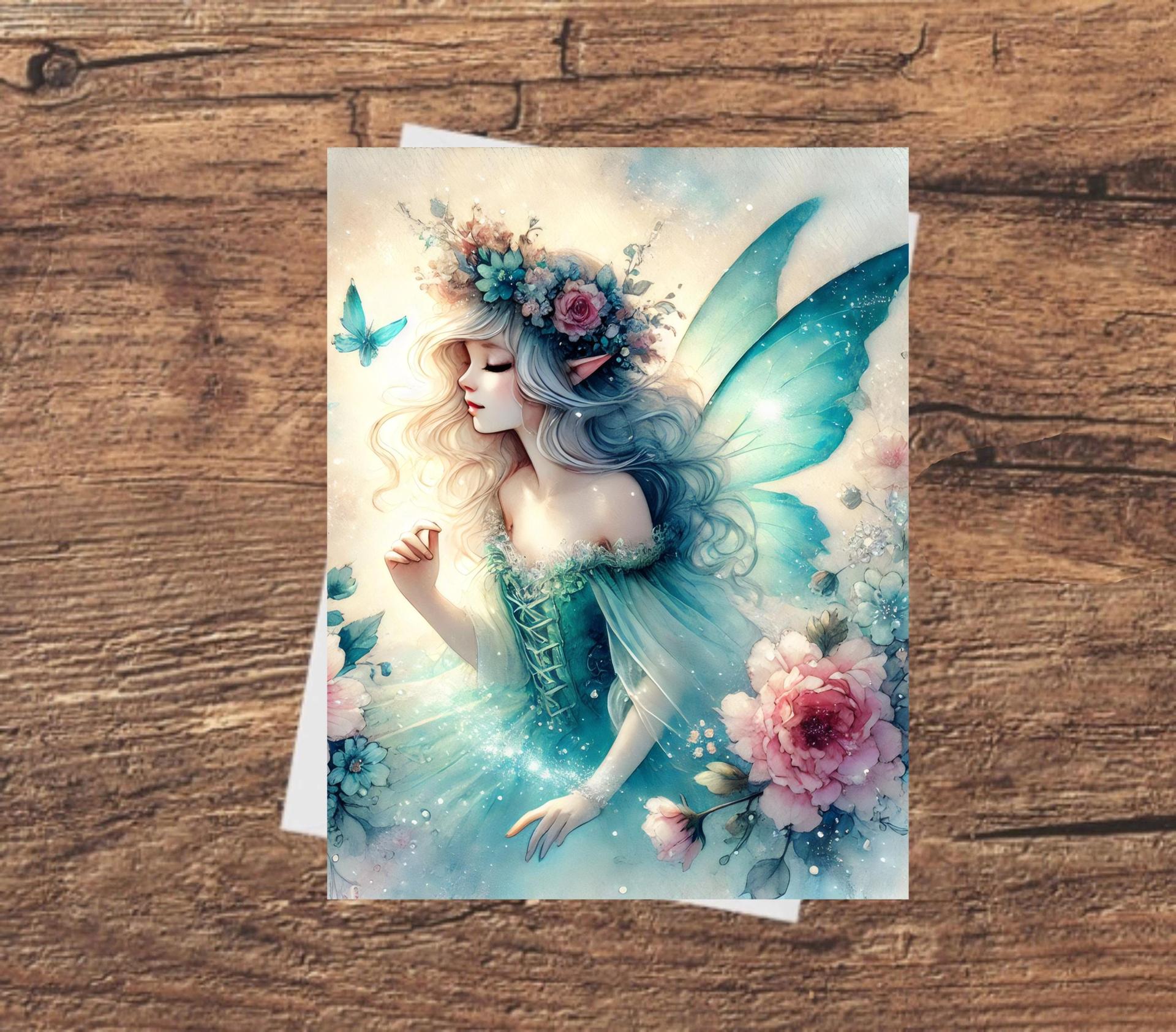Set of 3 Designs, Fairy Greeting Cards, Bulk Pack of Cards